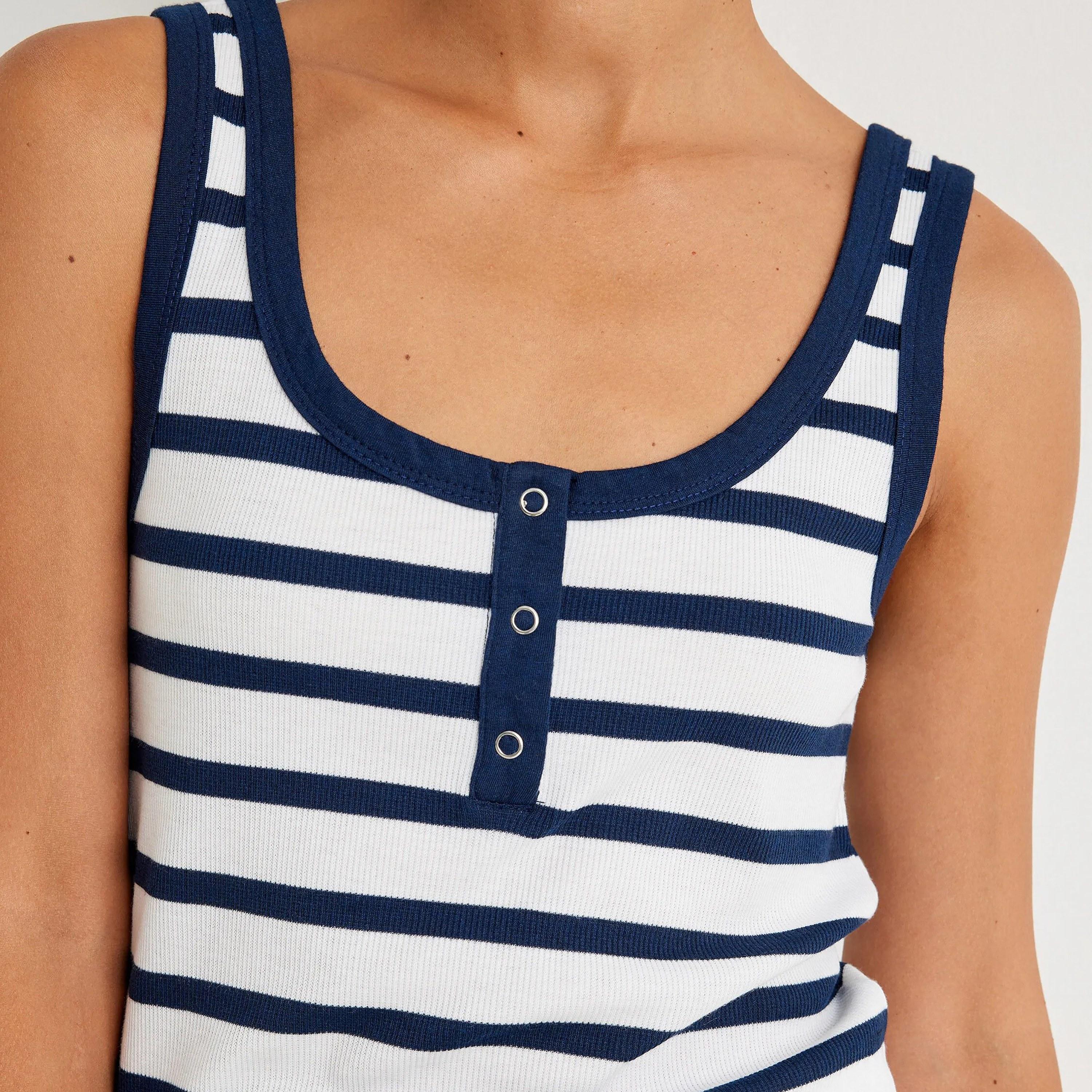 KOTON Striped Scoop Neck Women's Tank Top-women-clothing-shirtsandblouses-blouses-image-4