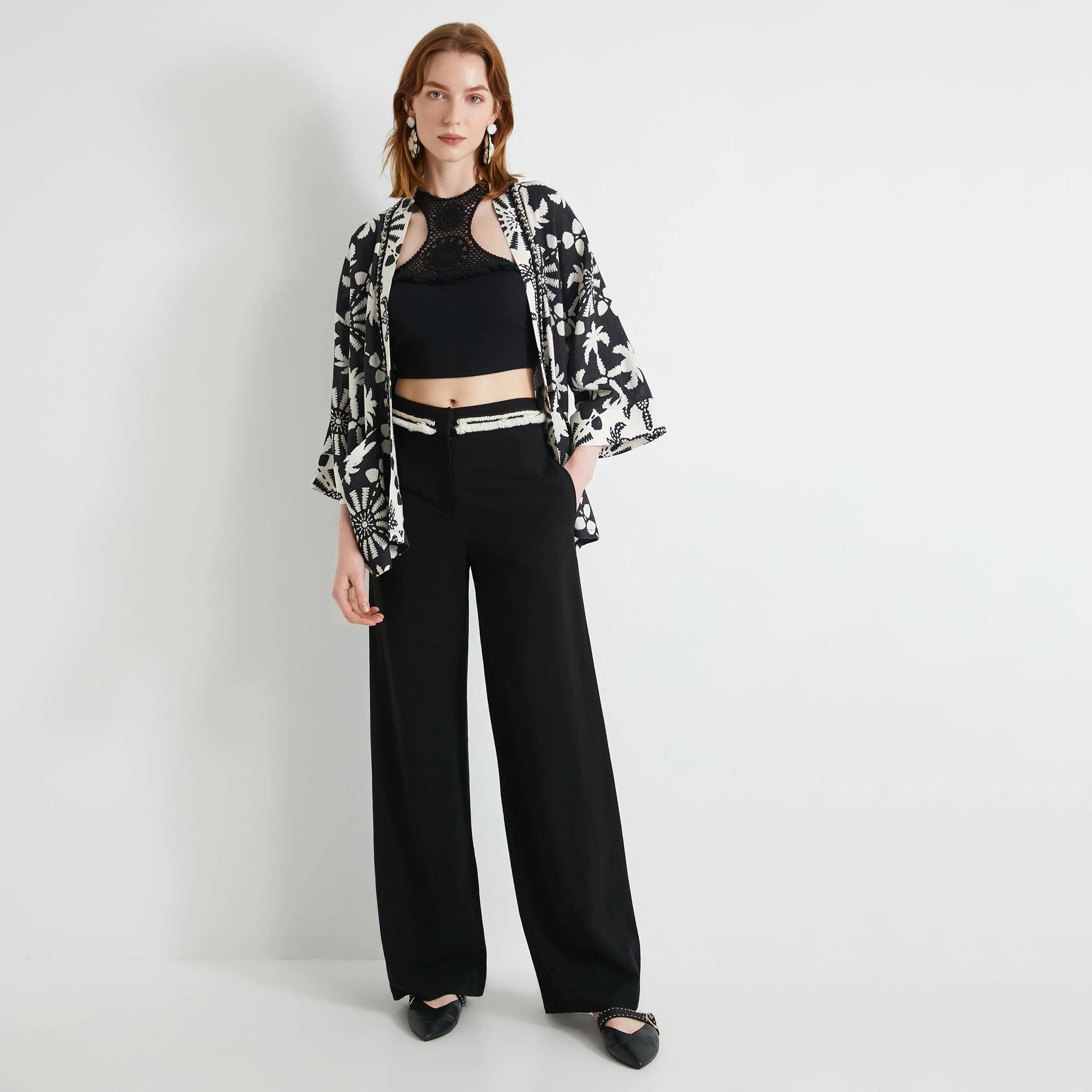 بنطلون نسائي من بلاك هوك آند بار من كوتون-women-clothing-bottoms-trousers-image-2