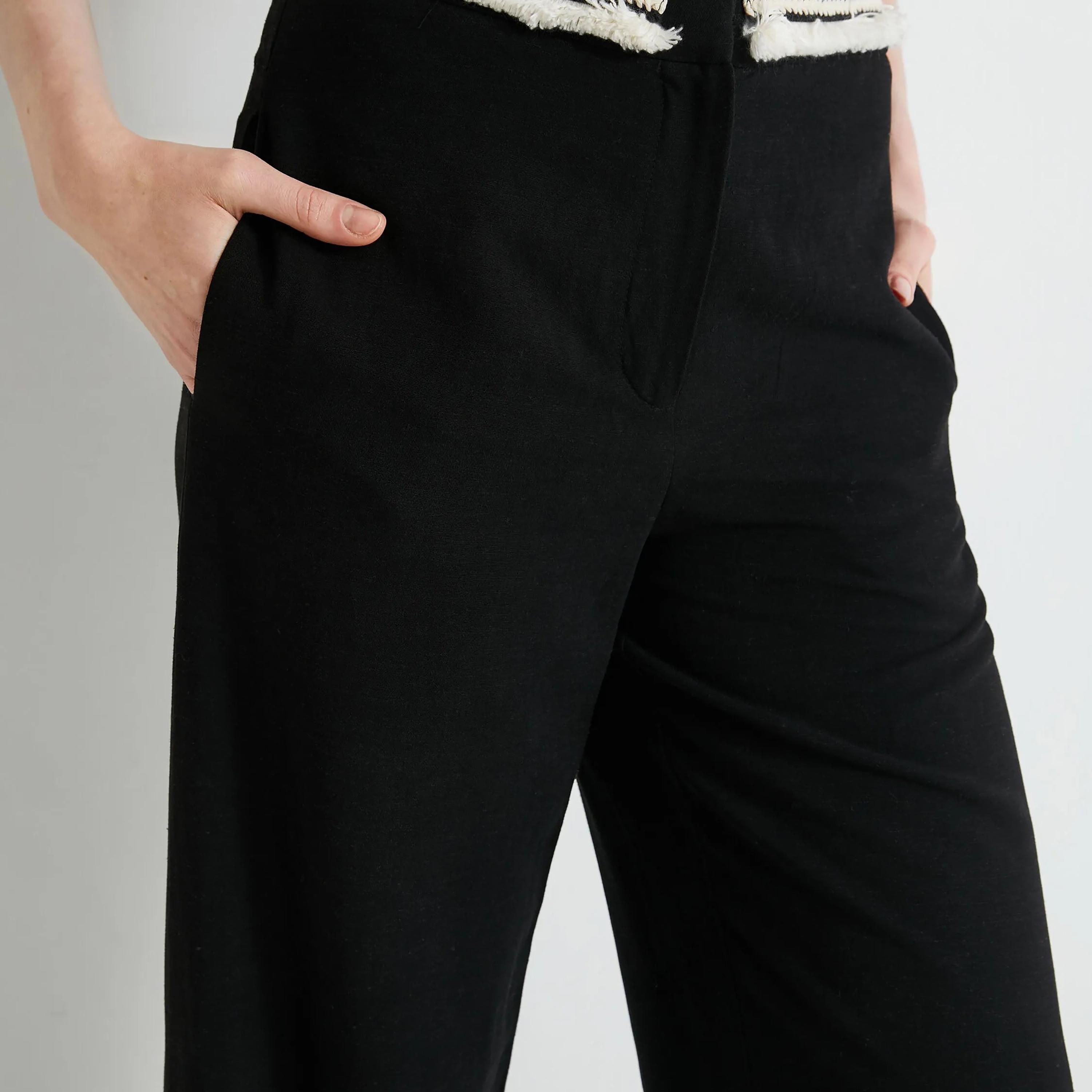 بنطلون نسائي من بلاك هوك آند بار من كوتون-women-clothing-bottoms-trousers-image-4