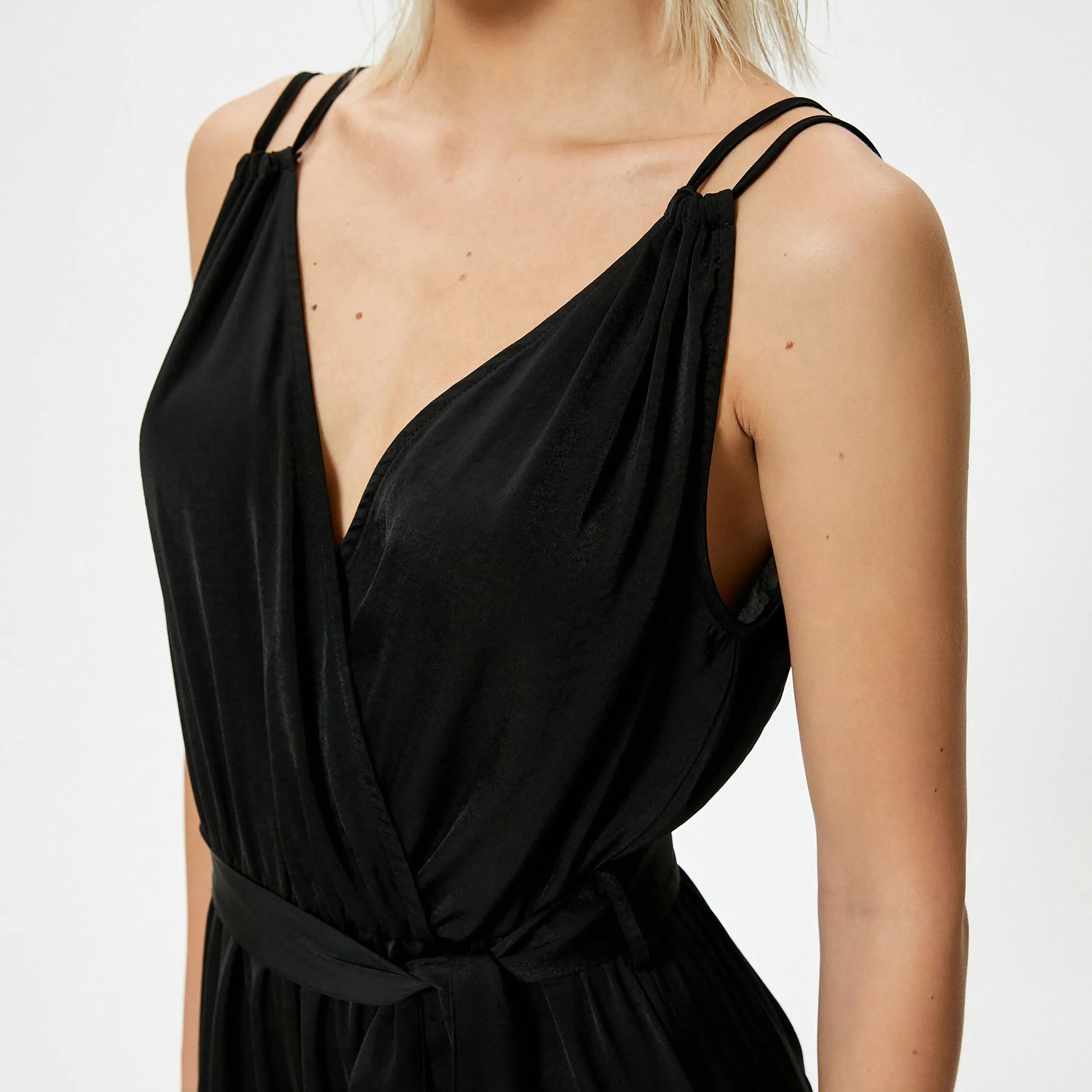 جمبسوت نسائي أسود سادة من كوتون-women-clothing-jumpsuits-image-4