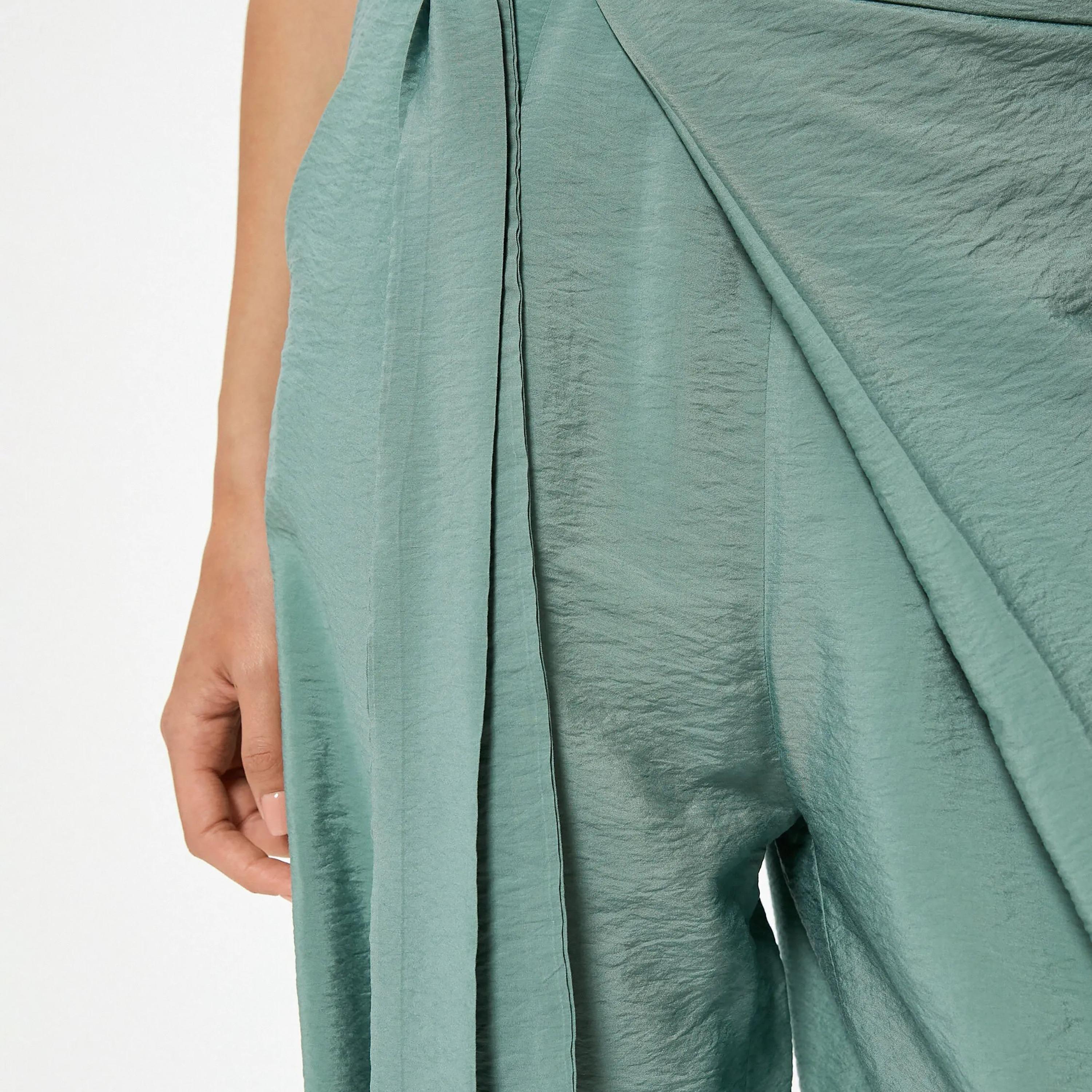 KOTON Textured Side Tie Women's Trousers-women-clothing-bottoms-trousers-image-8