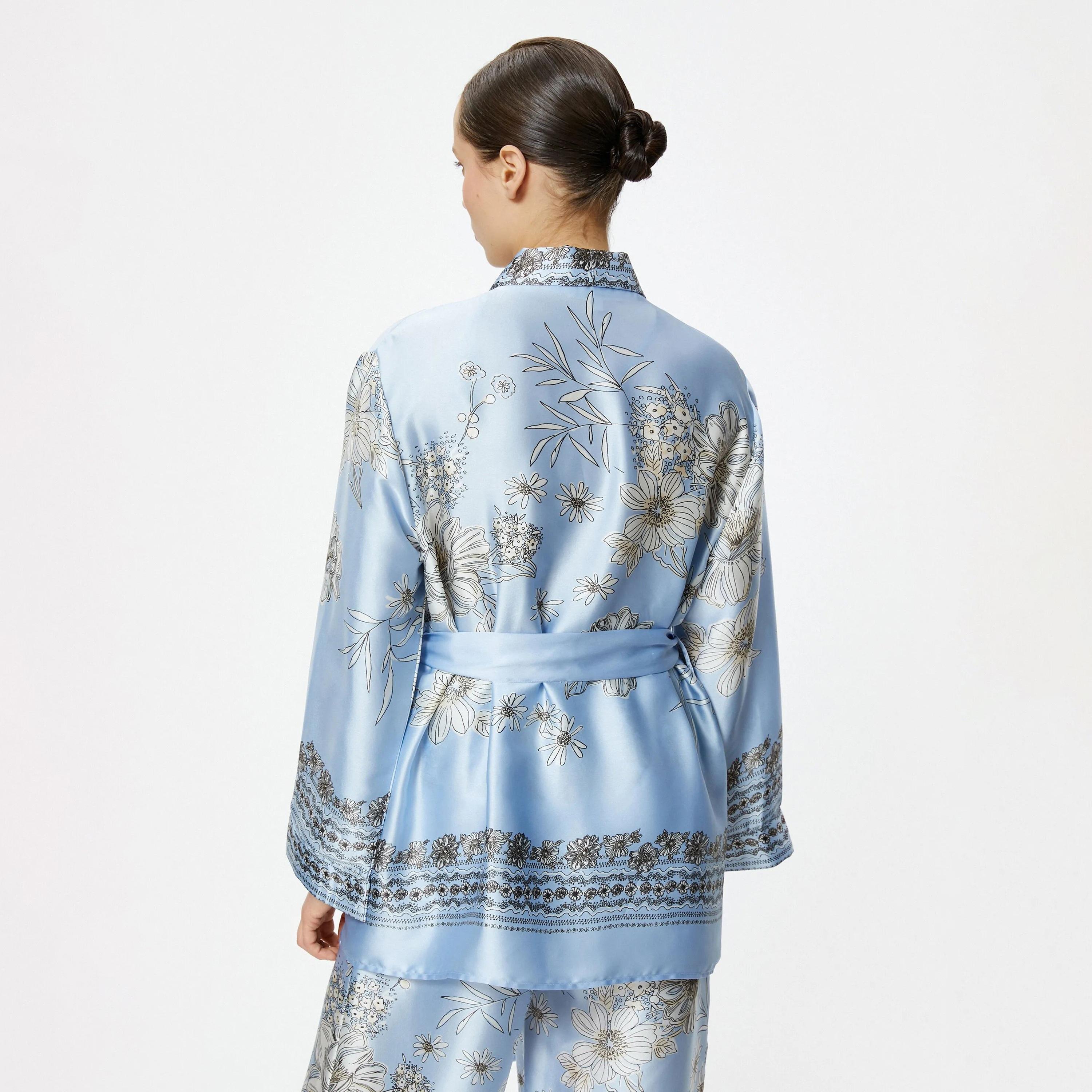 كيمونو نسائي أزرق مزهر من كوتون-women-clothing-shirtsandblouses-blouses-image-3