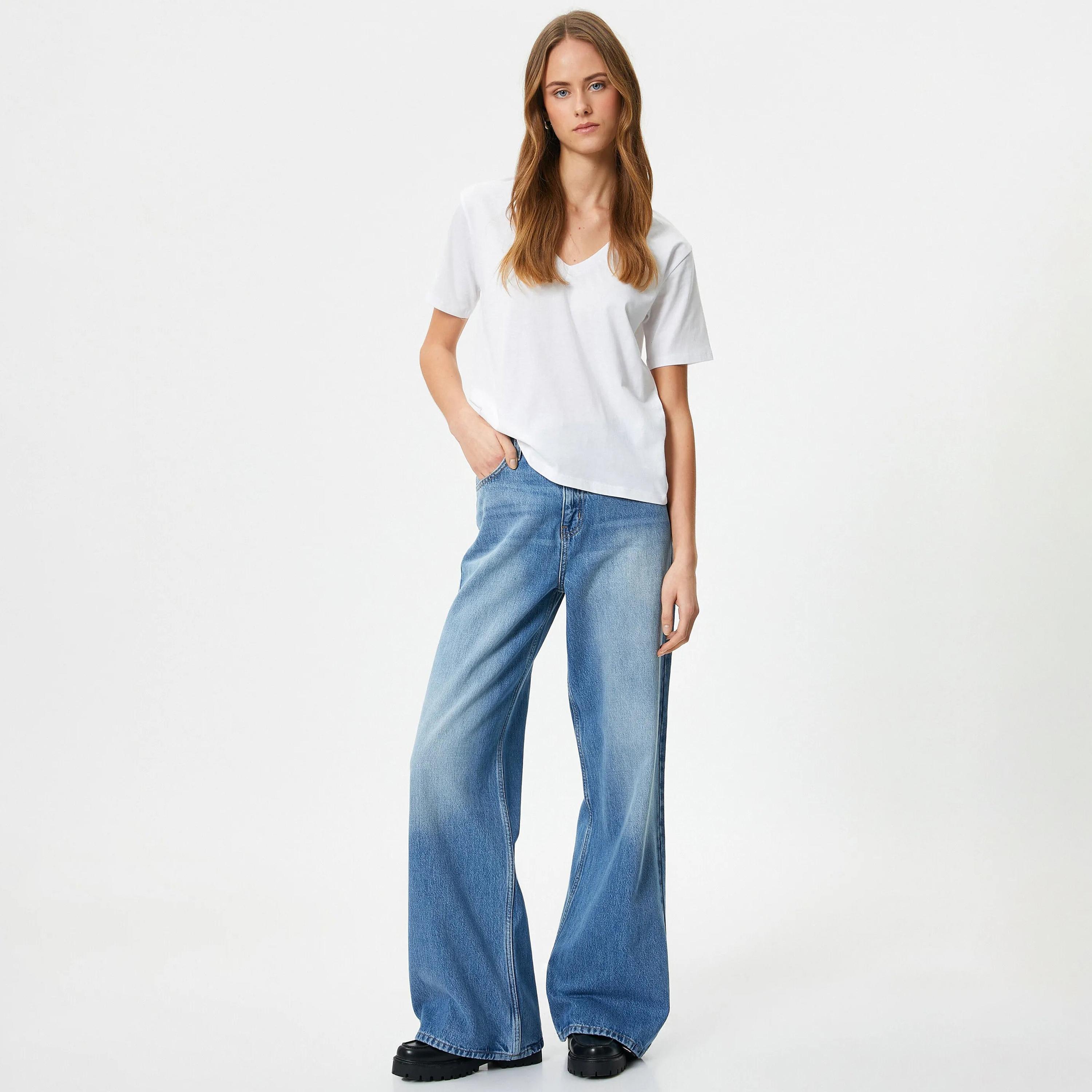 تي شيرت نسائي قطني أبيض من كوتون-women-clothing-tshirts-image-2