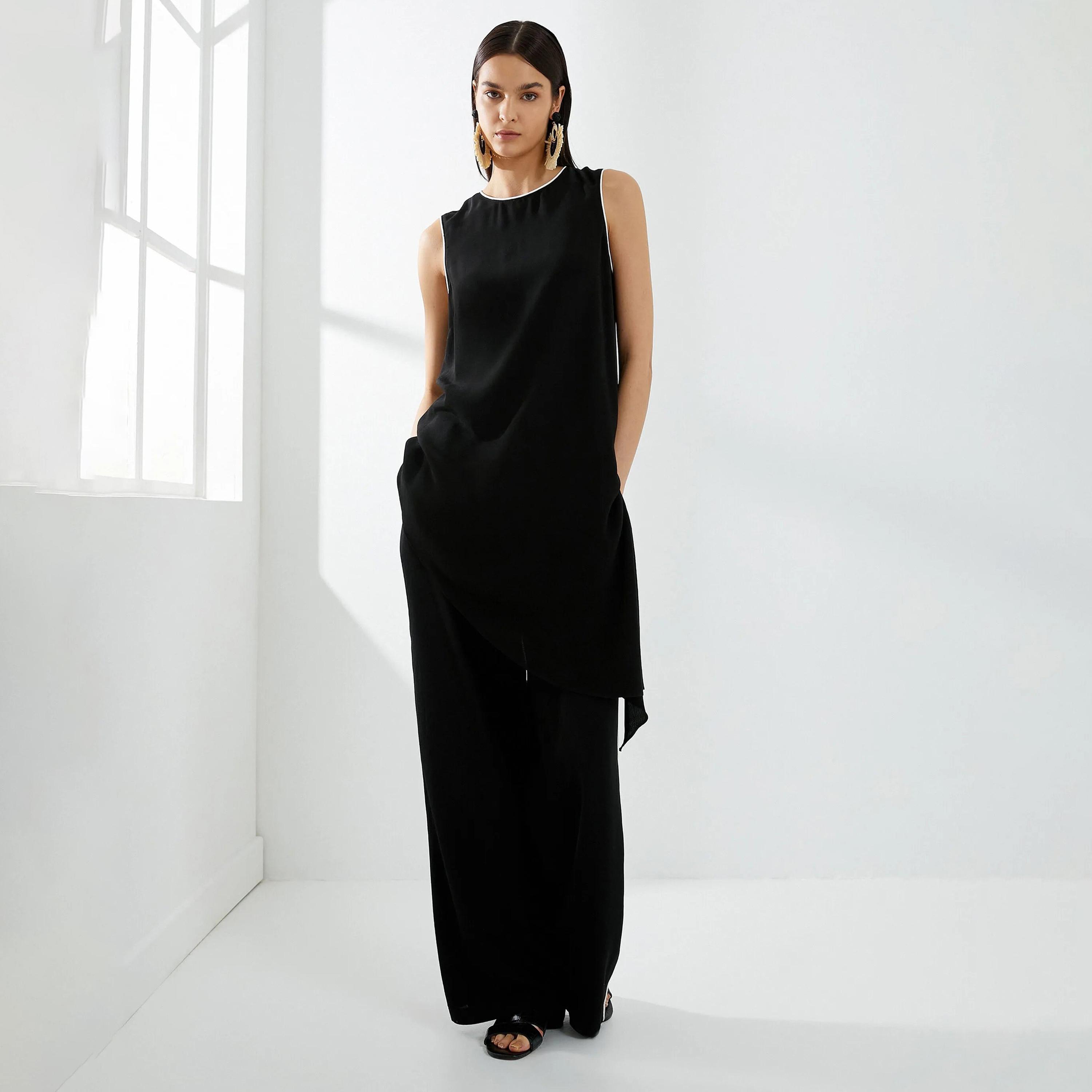 KOTON Black Women's Top-women-clothing-shirtsandblouses-blouses-image-2