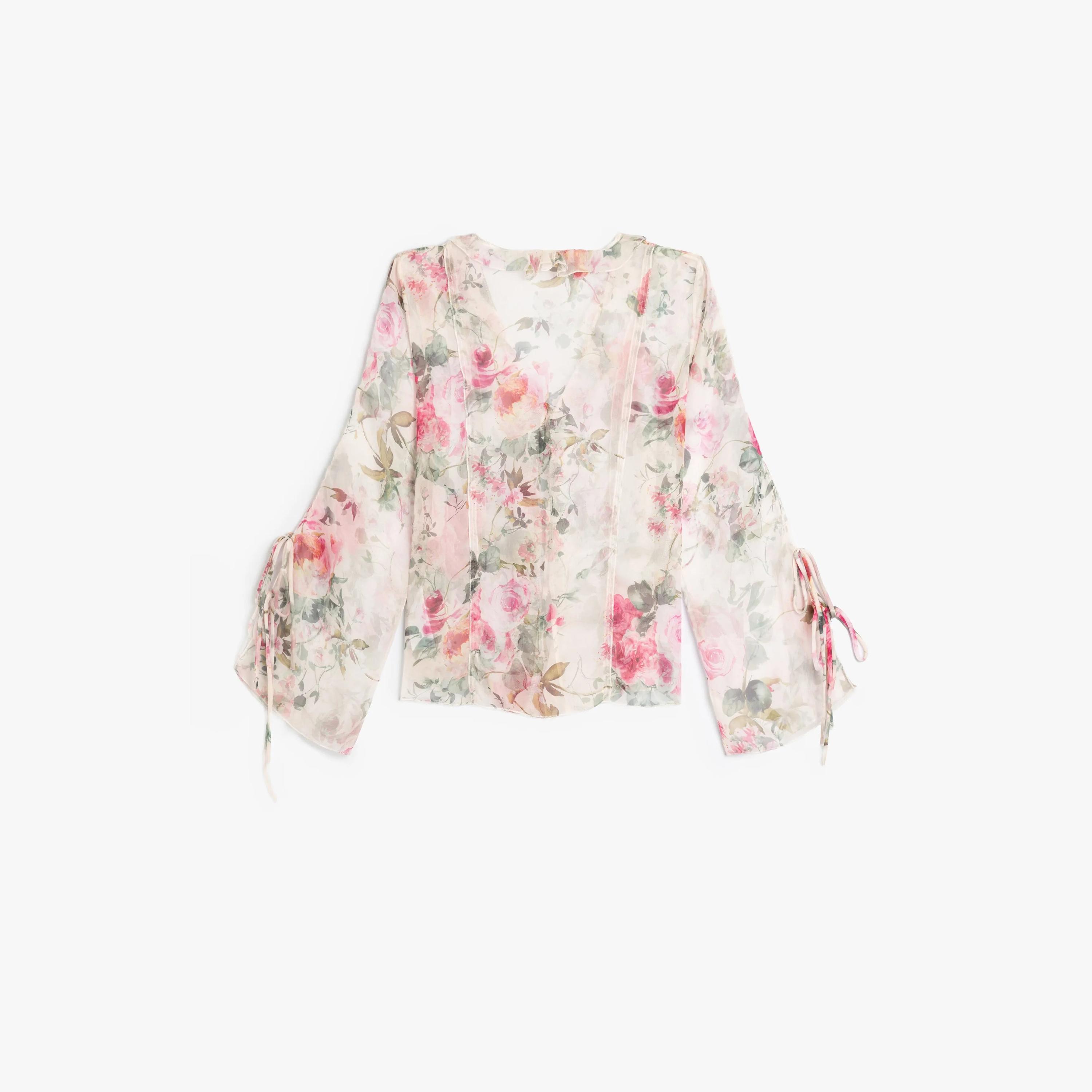 KOTON Pink Floral Women's Top-women-clothing-shirtsandblouses-blouses-image-2