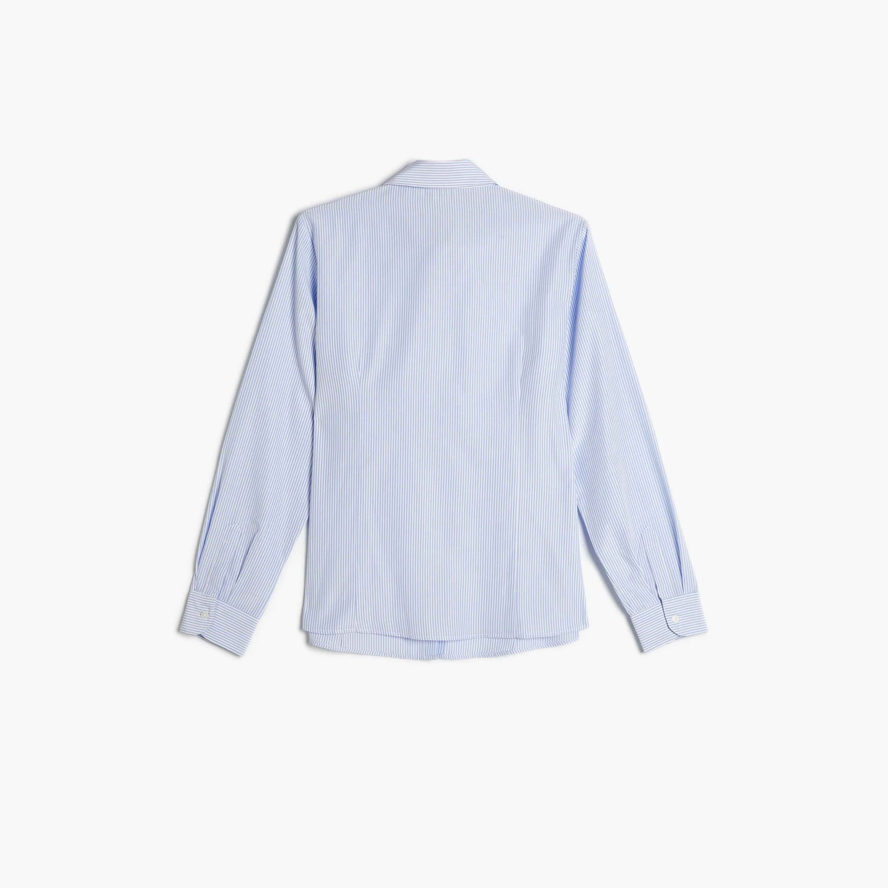 قميص نسائي مخطط باللون الأزرق من كوتون-women-clothing-shirtsandblouses-shirts-image-3