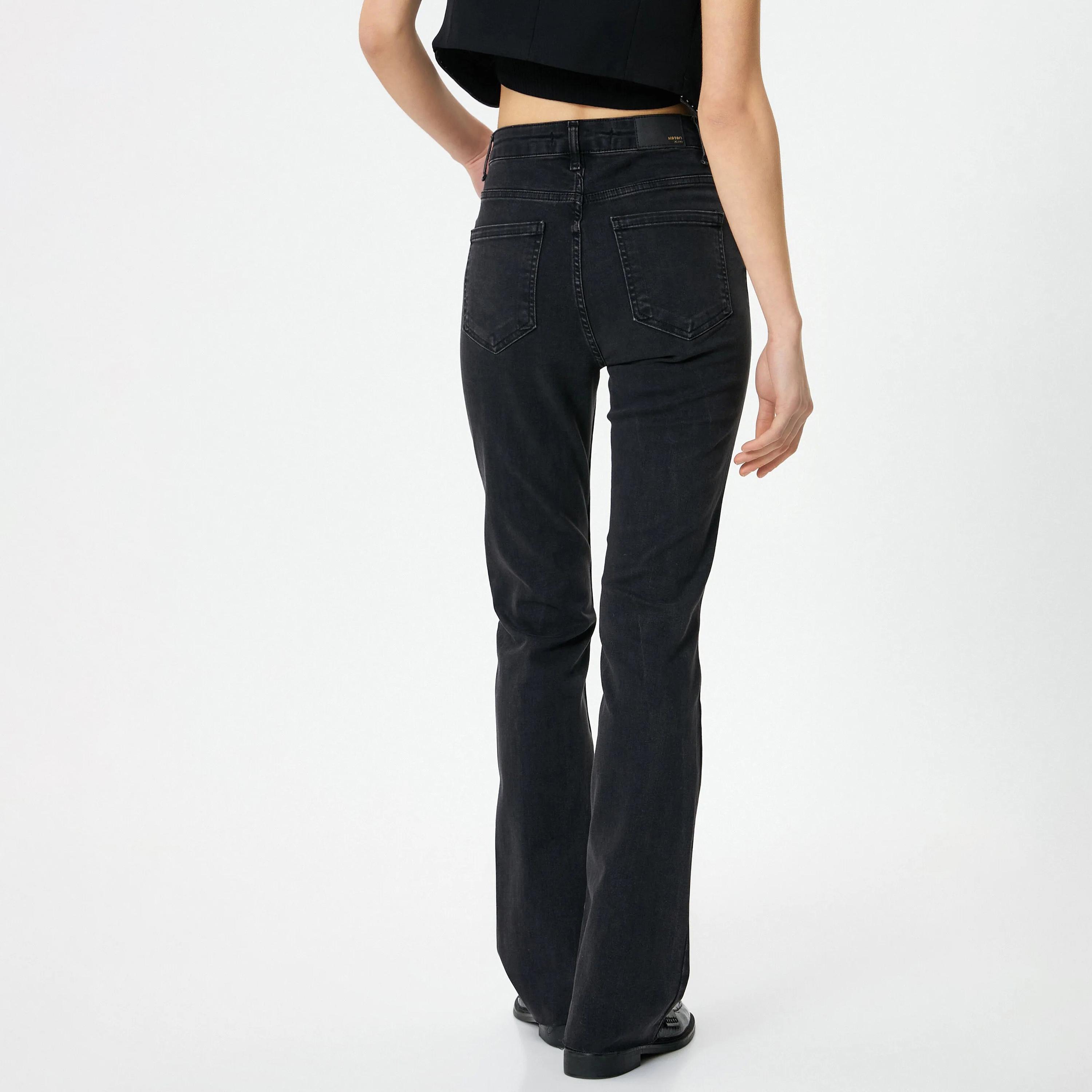 بنطلون جينز نسائي ضيق ومتوسط الارتفاع من كوتون-women-clothing-bottoms-jeans-image-3