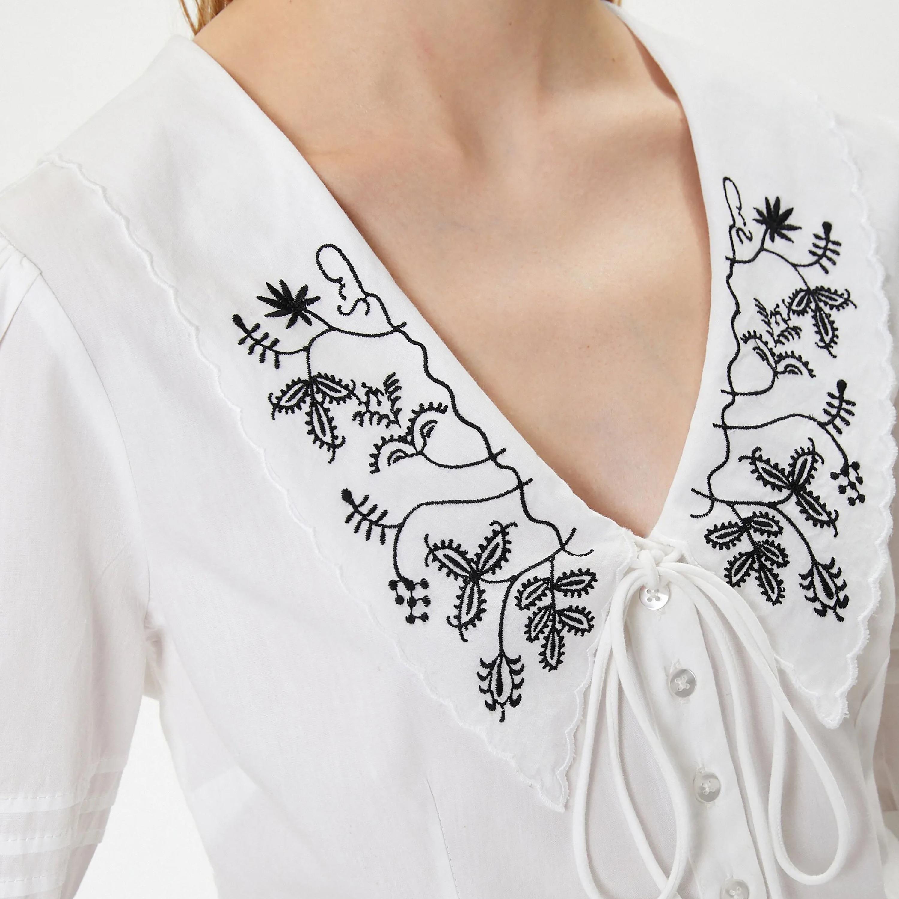 KOTON Embroidered Women's Top-women-clothing-shirtsandblouses-blouses-image-4