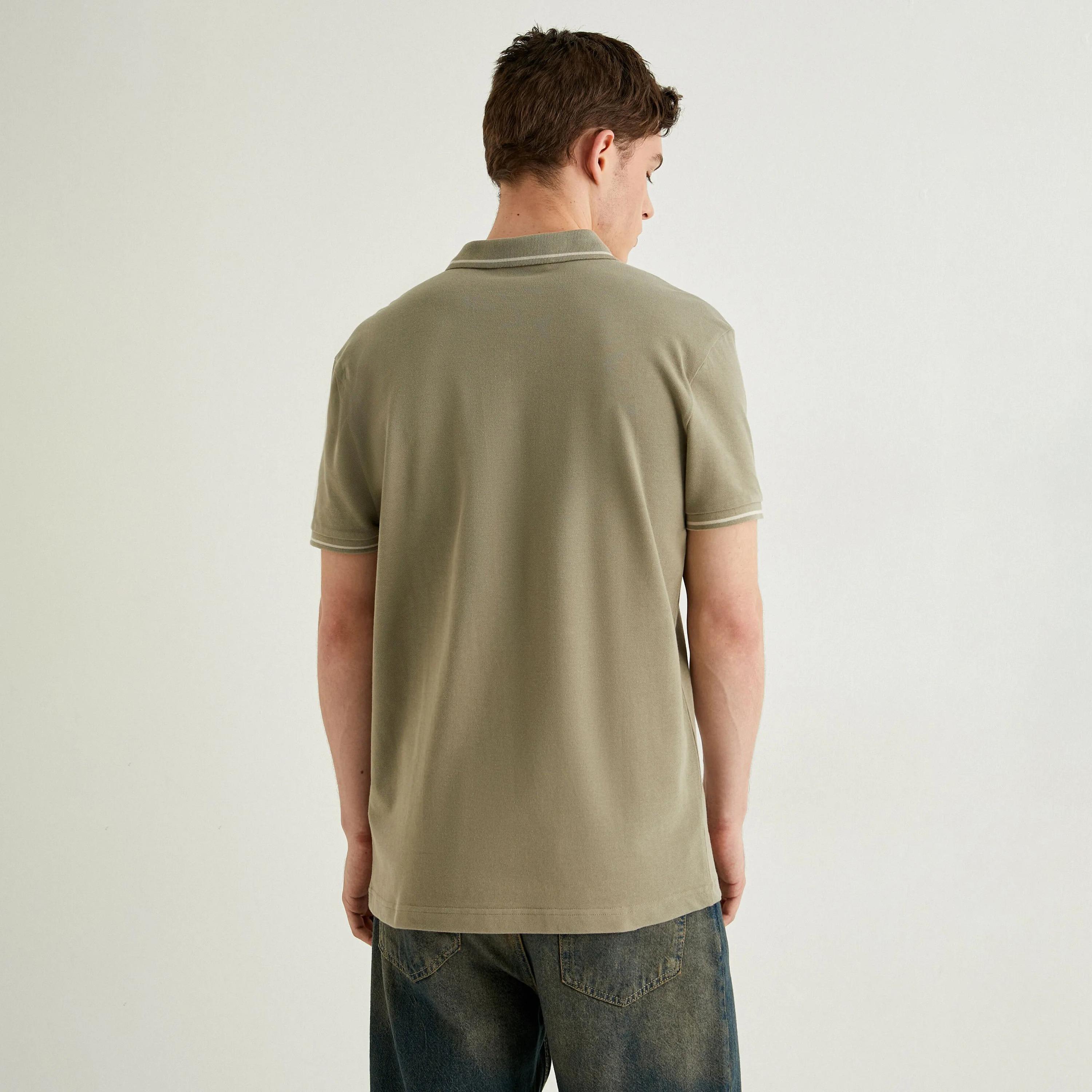 بولو تيشيرت رجالي بأكمام قصيرة وياقة سادة من كوتون.-men-clothing-tshirtsandpolos-polos-image-8