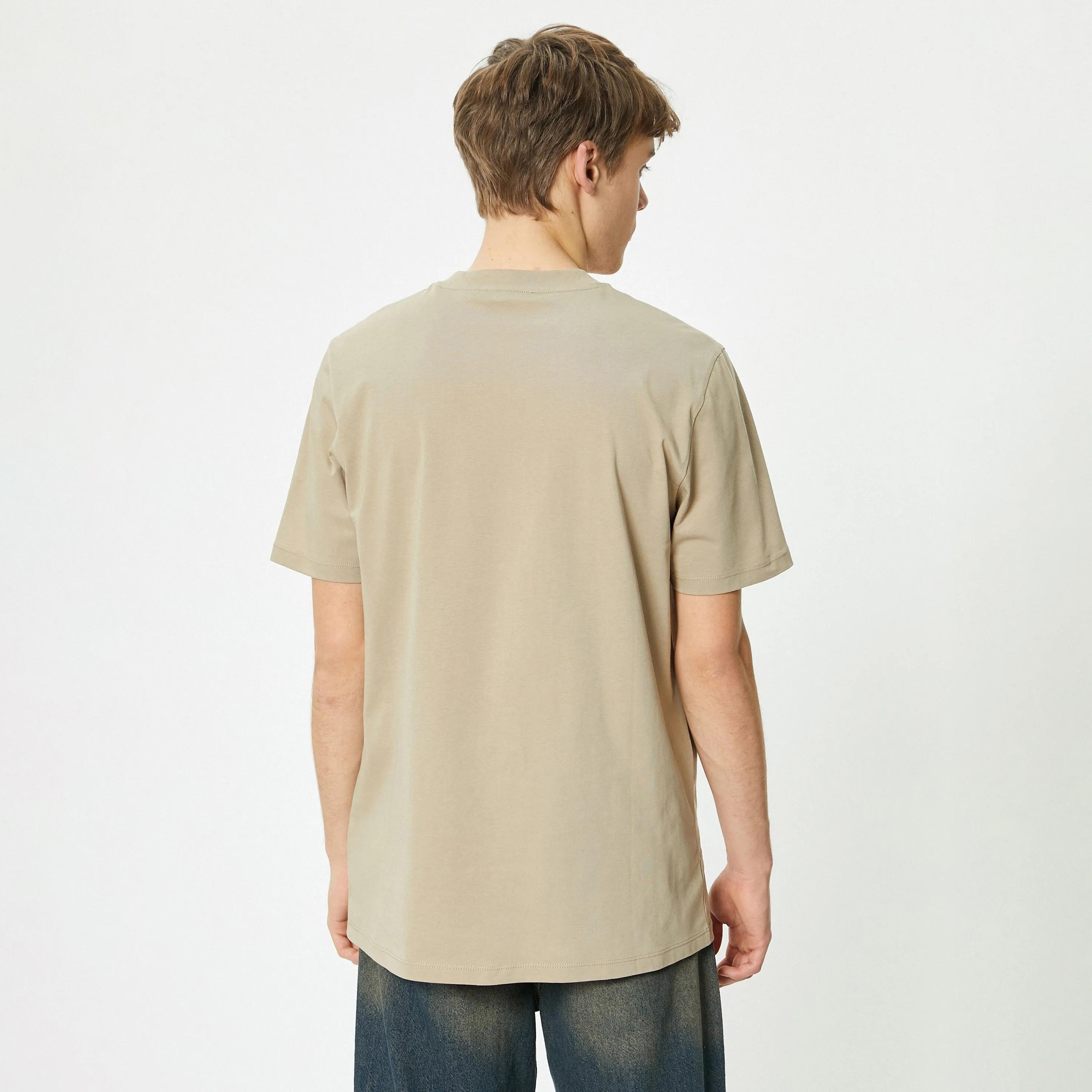 KOTON Graphic Crew Neck Short Sleeves Men's T-Shirt-men-clothing-tshirtsandpolos-tshirts-image-4
