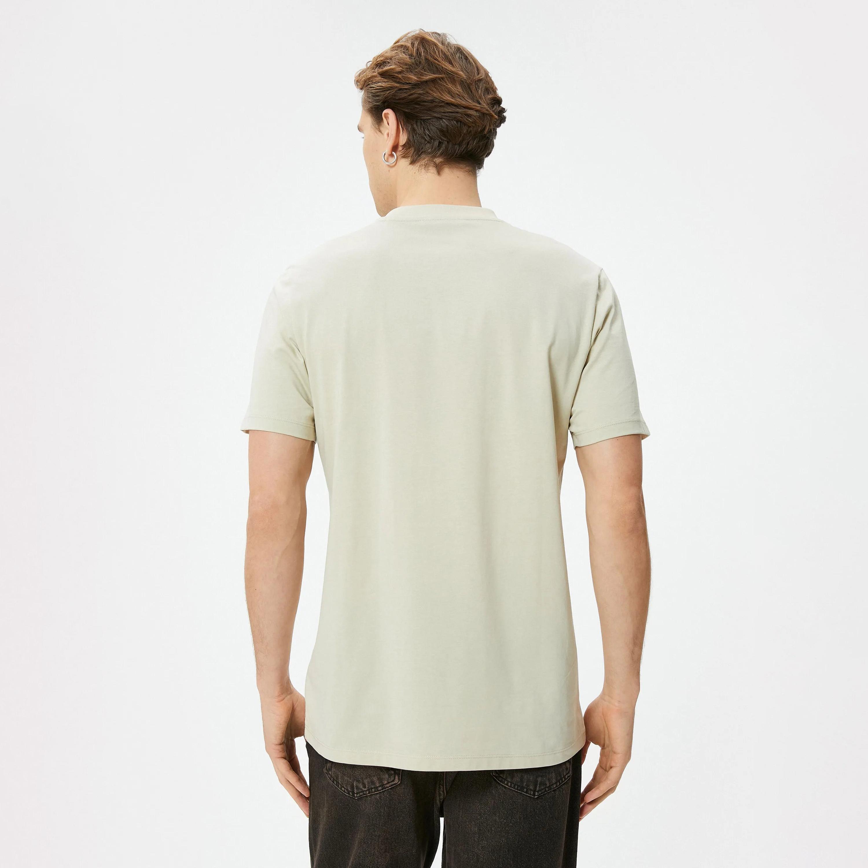 KOTON Text-Print Crew Neck Short Sleeves Men's T-Shirt-men-clothing-tshirtsandpolos-tshirts-image-4