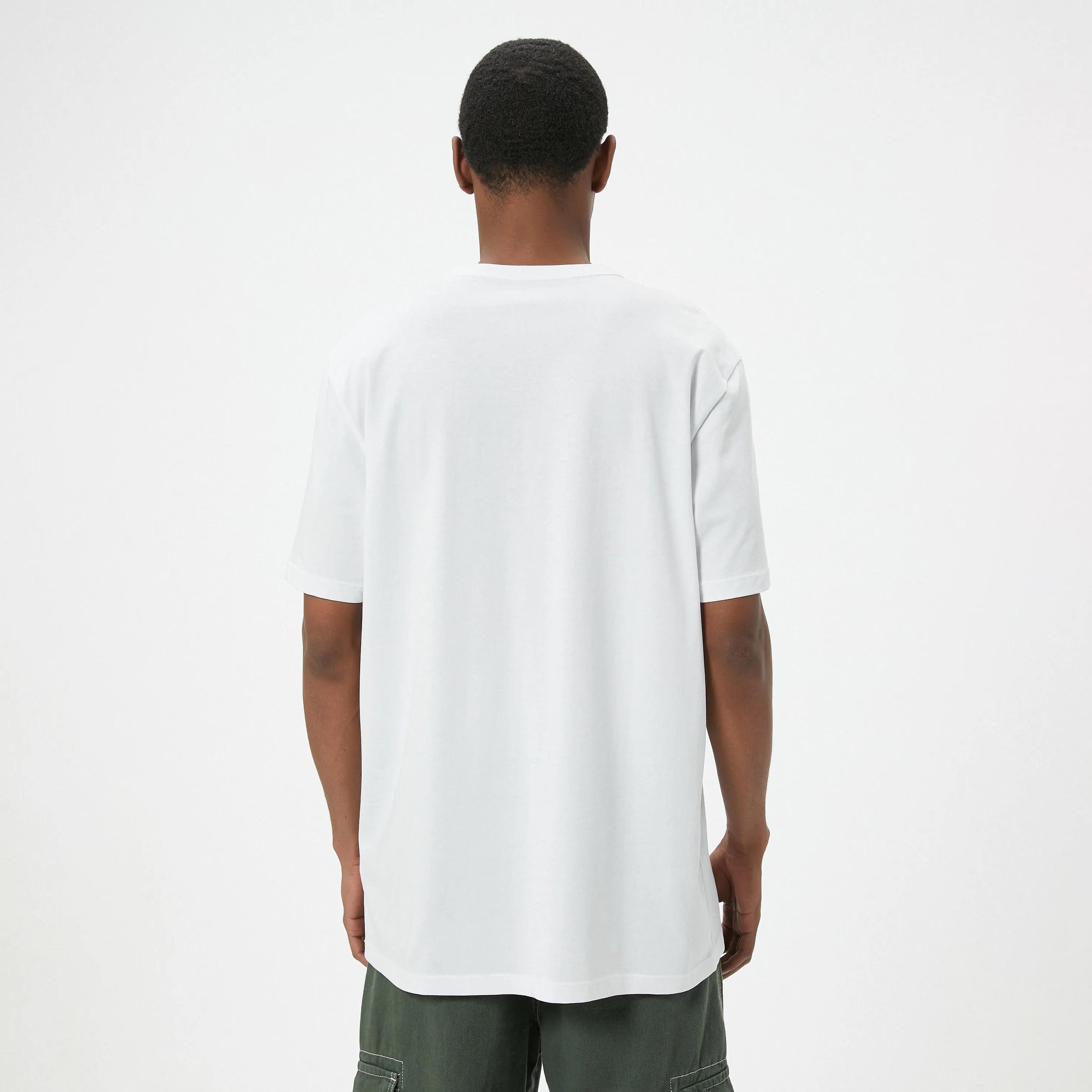KOTON Plain Crew Neck Short Sleeves Men's T-Shirt-men-clothing-tshirtsandpolos-tshirts-image-4