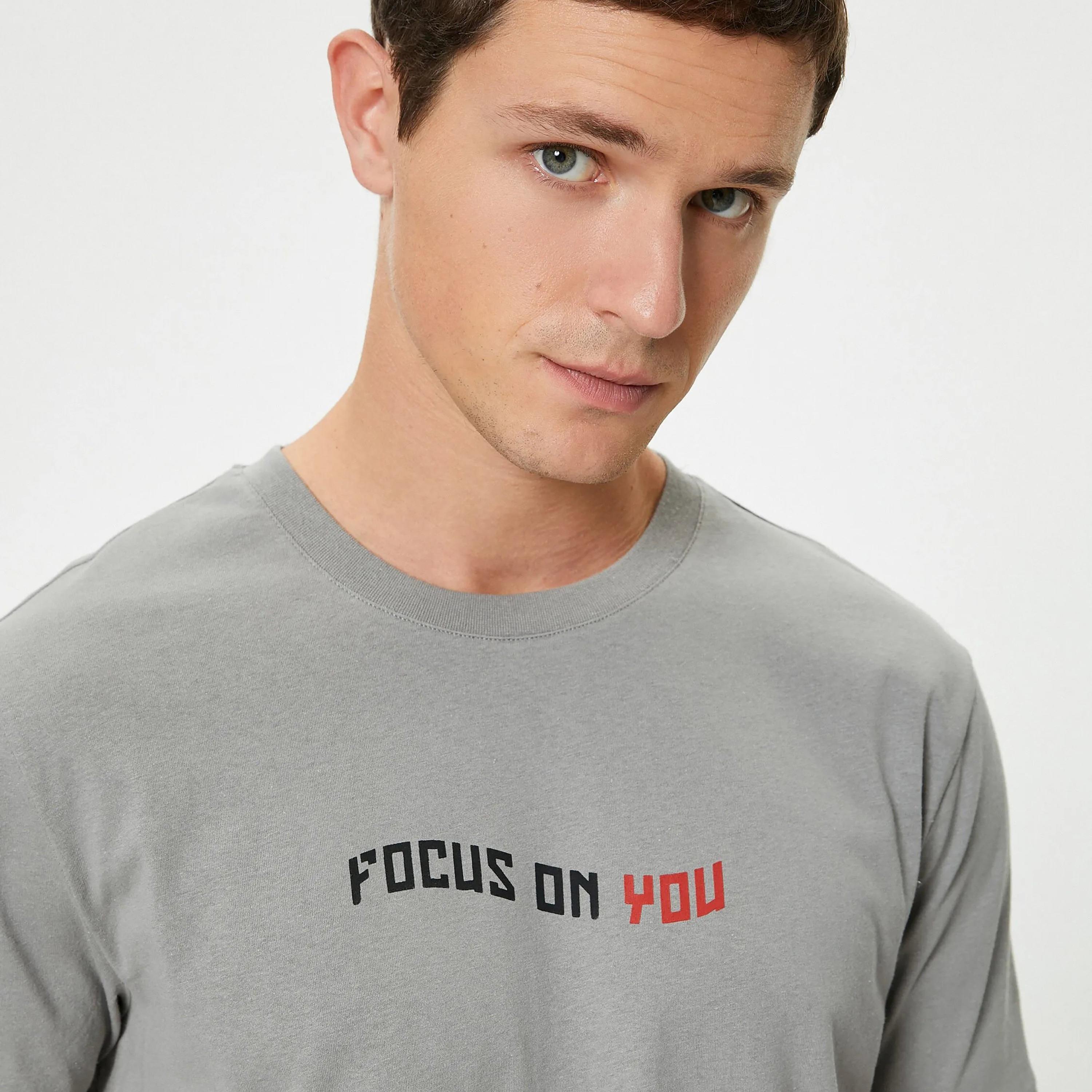 KOTON Text-Print Crew Neck Short Sleeves Men's T-Shirt-men-clothing-tshirtsandpolos-tshirts-image-3