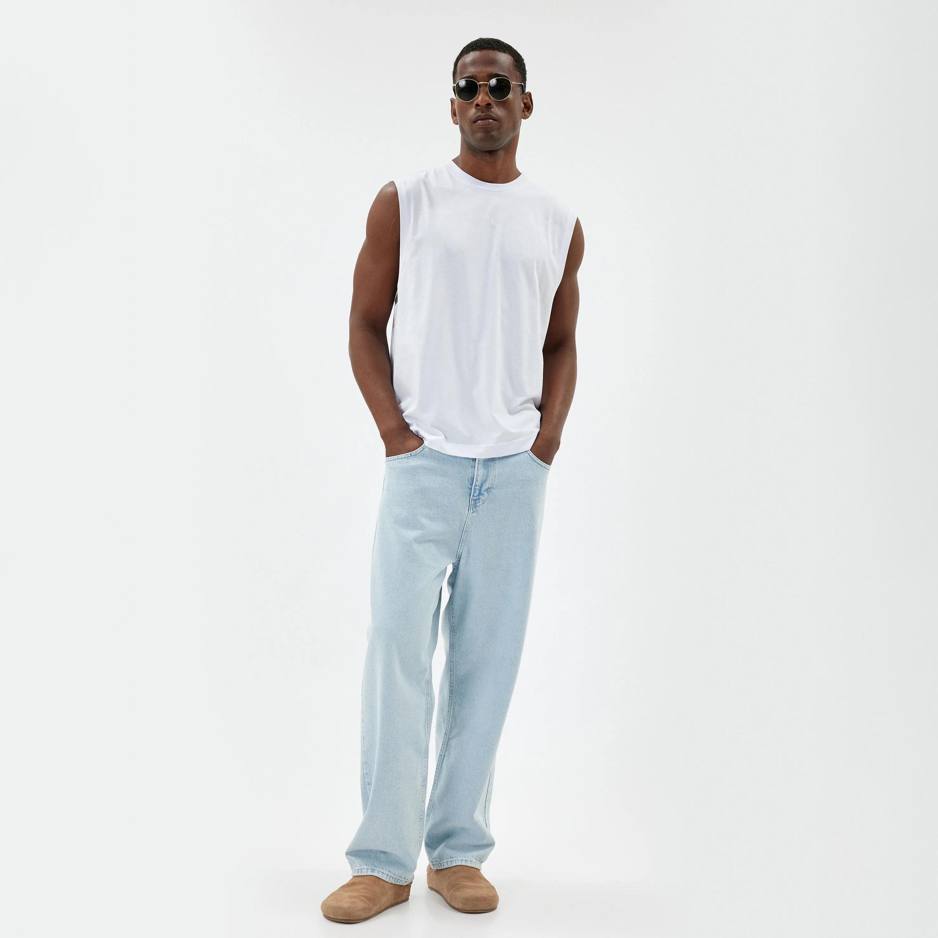 تي شيرت رجالي سادة بدون أكمام ورقبة دائرية من كوتون-men-clothing-tshirtsandpolos-tshirts-image-6