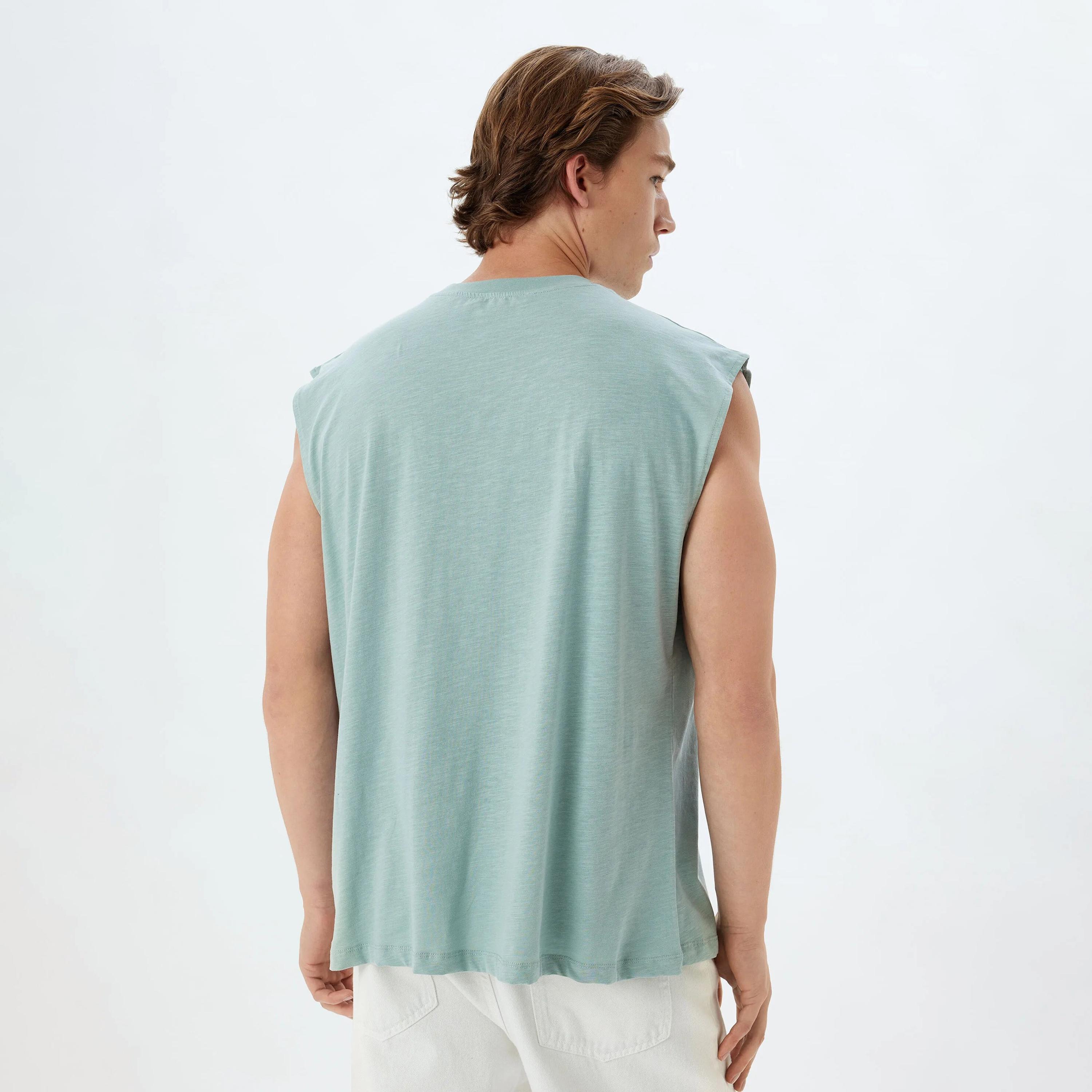 KOTON Plain Round Neck Sleeveless Men's Tank T-Shirt-men-clothing-tshirtsandpolos-tshirts-image-4