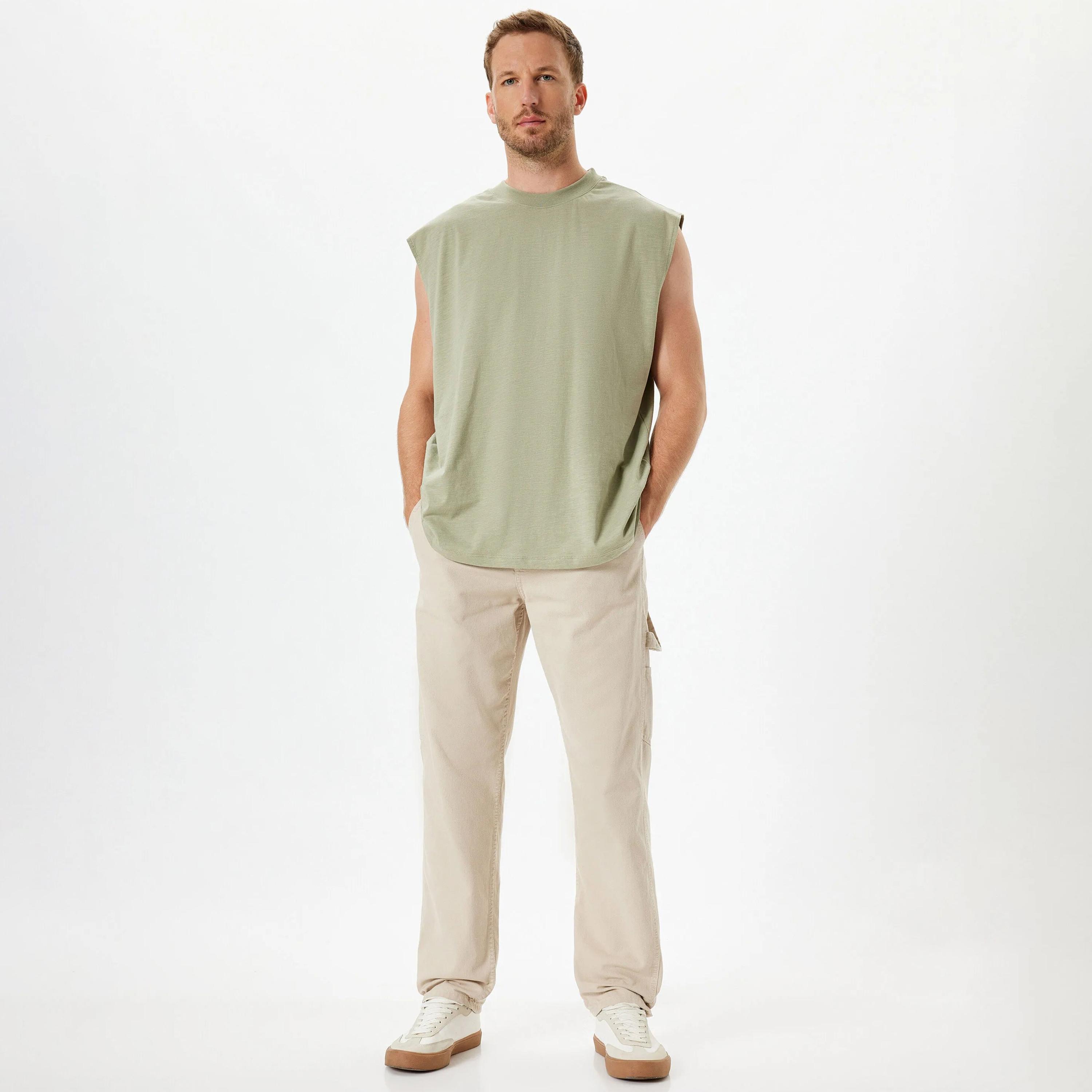 تي شيرت رجالي سادة بدون أكمام ورقبة دائرية من كوتون-men-clothing-tshirtsandpolos-tshirts-image-6