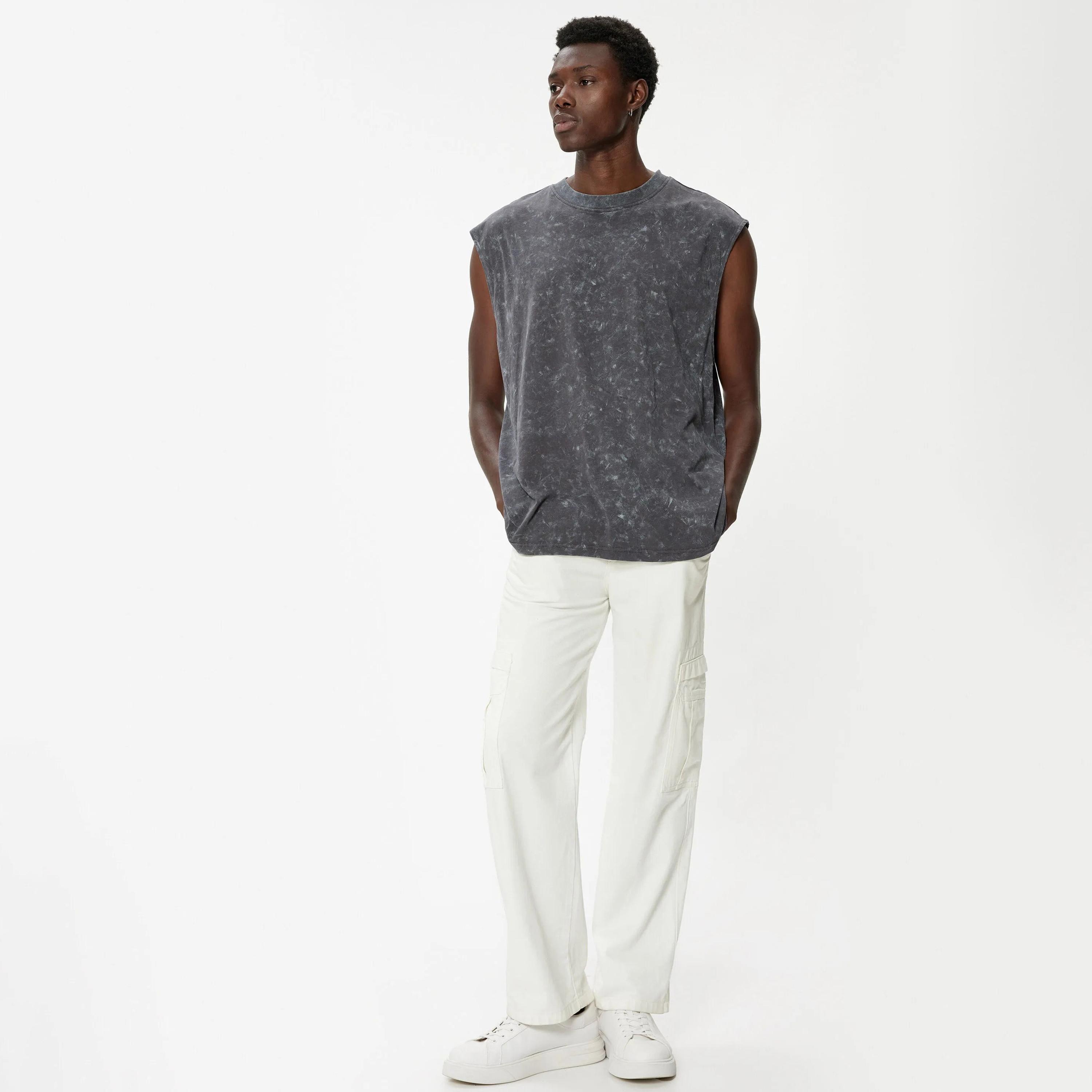 KOTON Vintage Washed Round Neck Sleeveless Men's Tank T-Shirt-men-clothing-tshirtsandpolos-tshirts-image-2