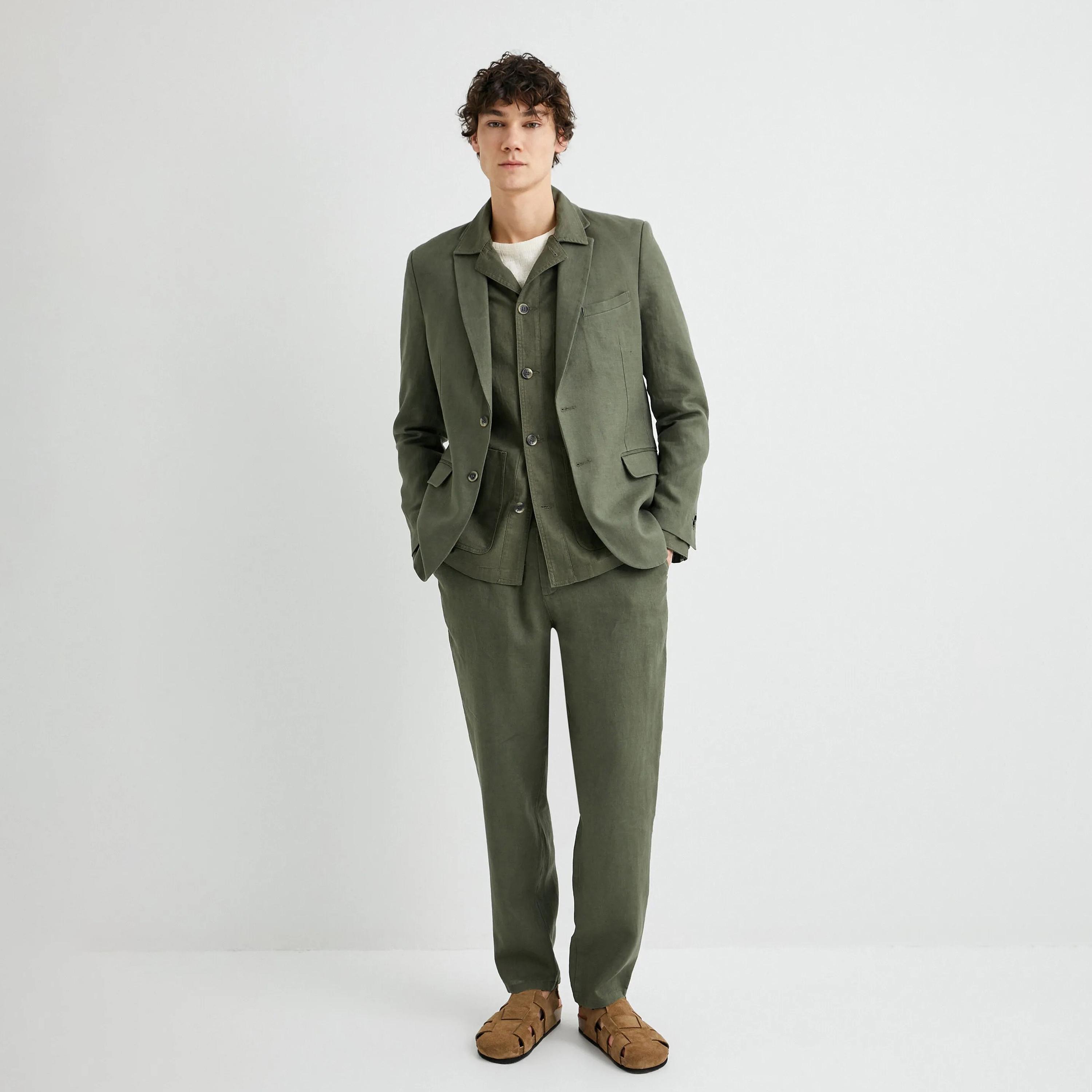 KOTON Slim Fit Button & Zip Fly Men's Trousers-men-clothing-bottoms-trousersandchinos-trousers-image-3