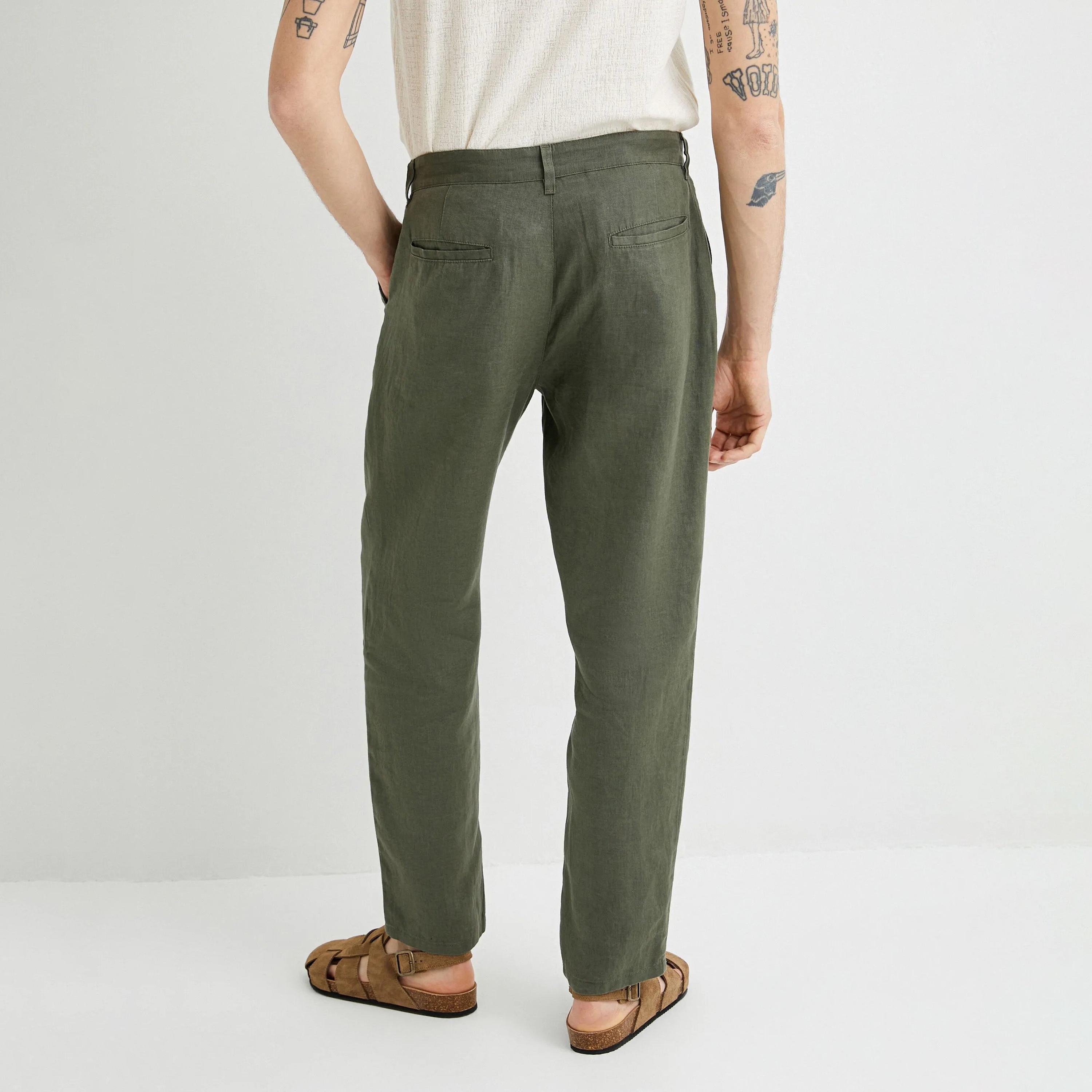 KOTON Slim Fit Button & Zip Fly Men's Trousers-men-clothing-bottoms-trousersandchinos-trousers-image-4