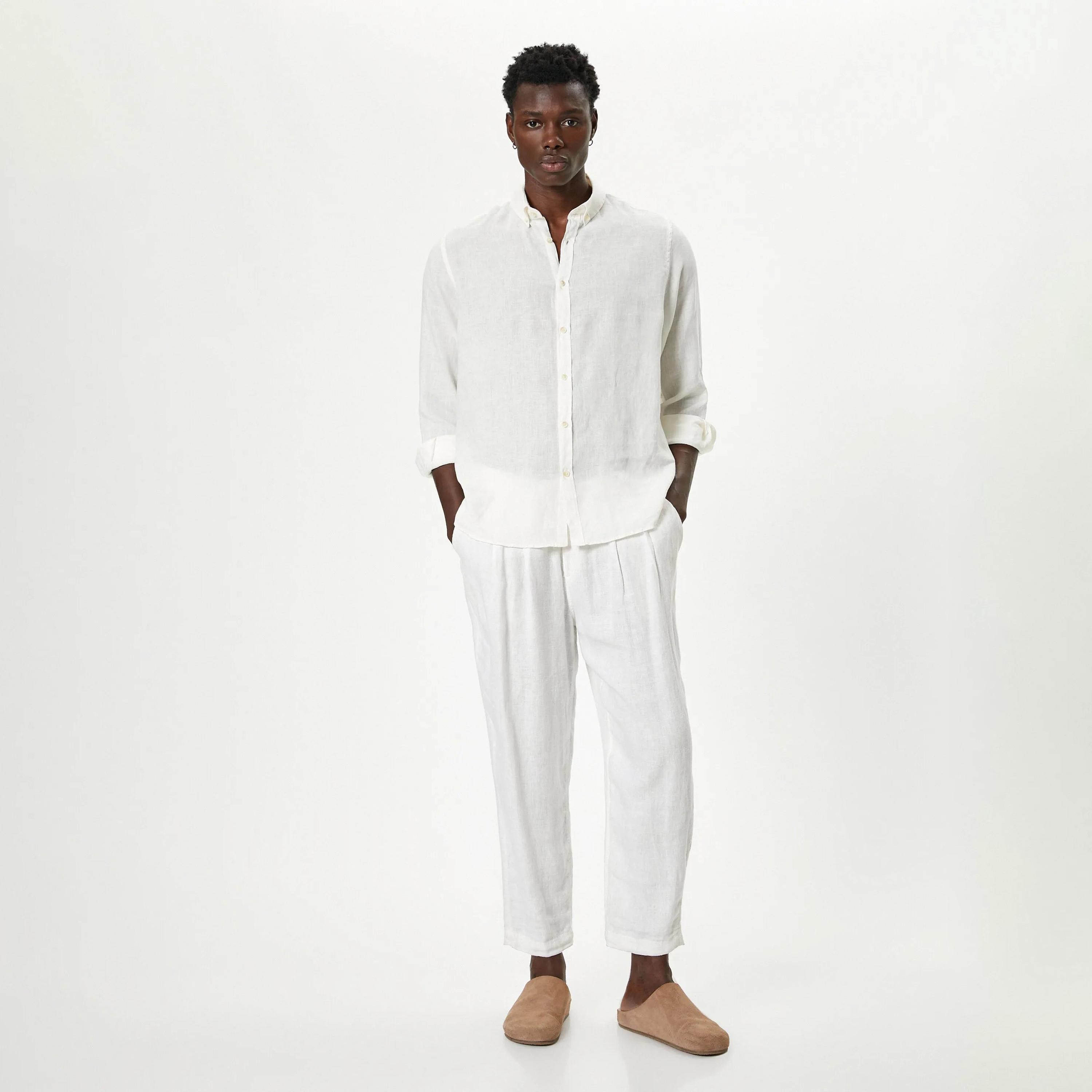 قميص رجالي عادي بأكمام طويلة وياقة وأزرار من كوتون-men-clothing-shirts-image-18