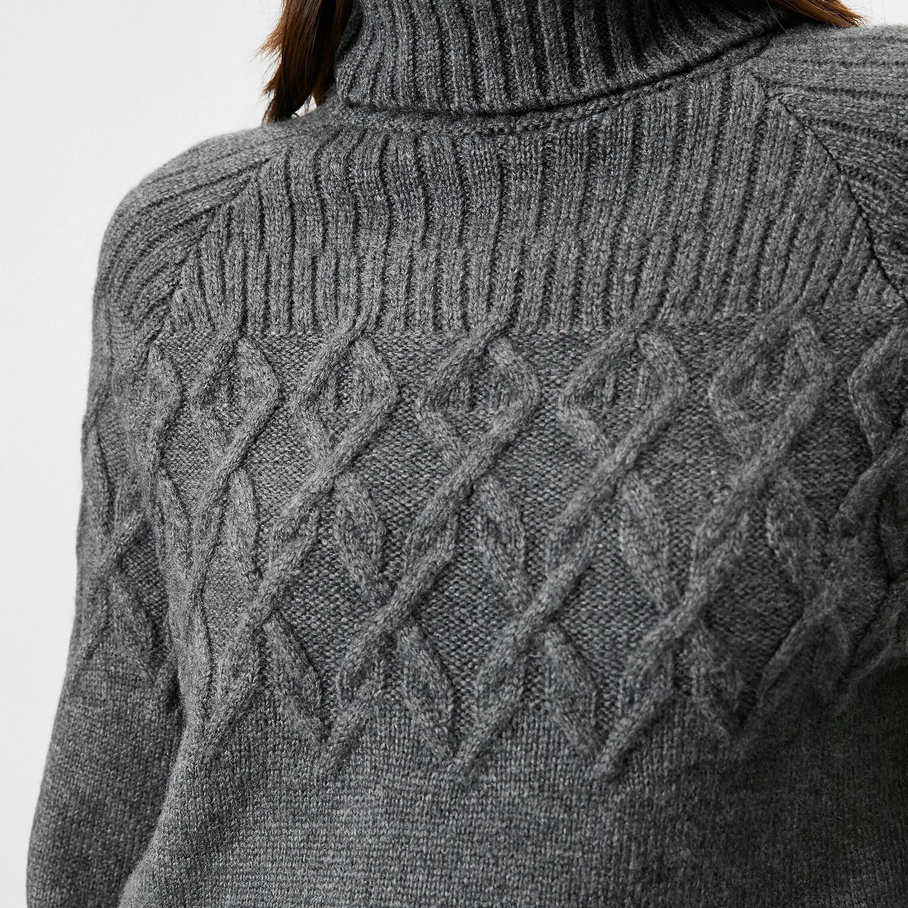 سترة نسائية رمادية محبوكة برقبة عالية من كوتون-women-winterwear-cardigansandjumpers-jumpers-image-4