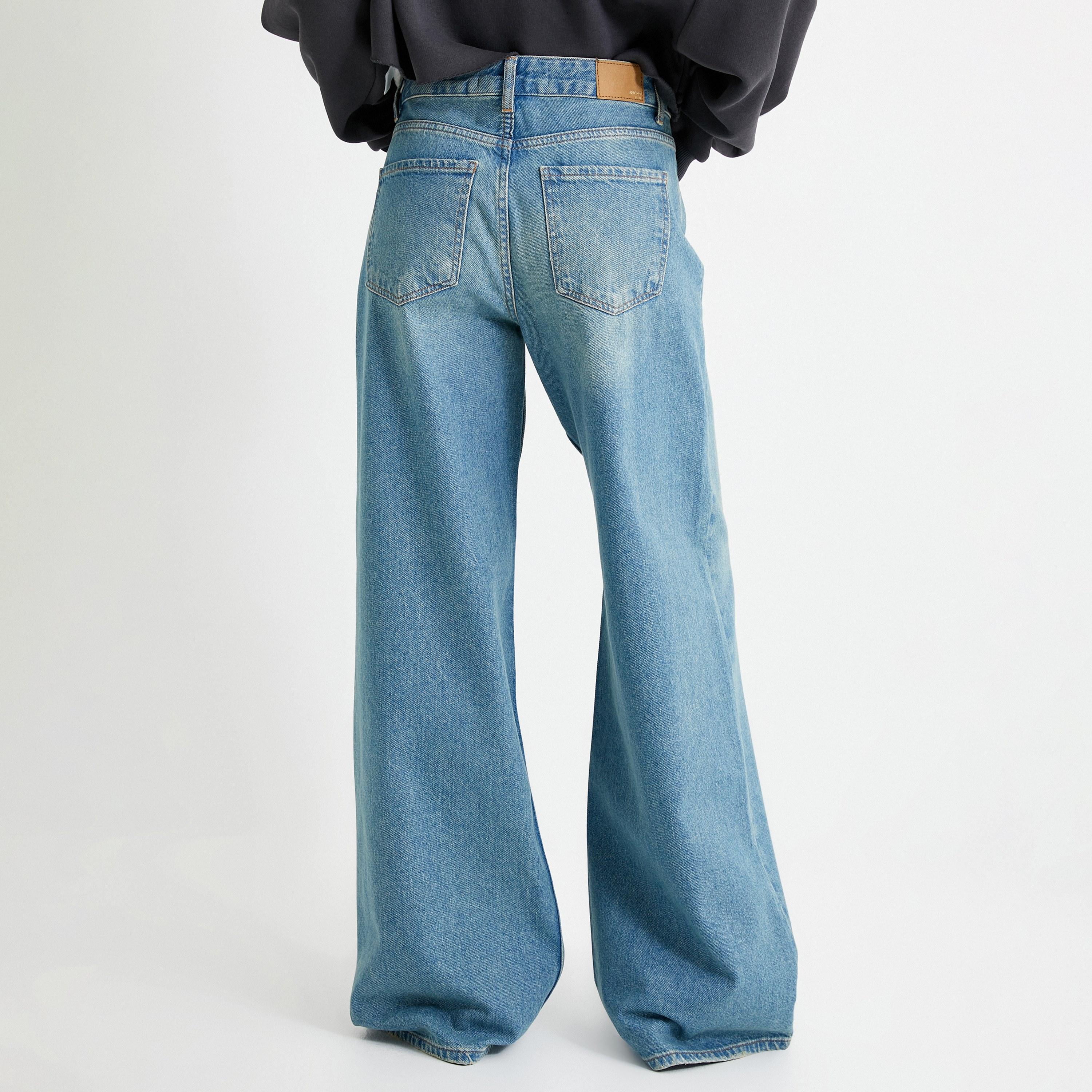 KOTON Wide Leg Washed High-Rise Women's Jeans-women-clothing-bottoms-jeans-image-4