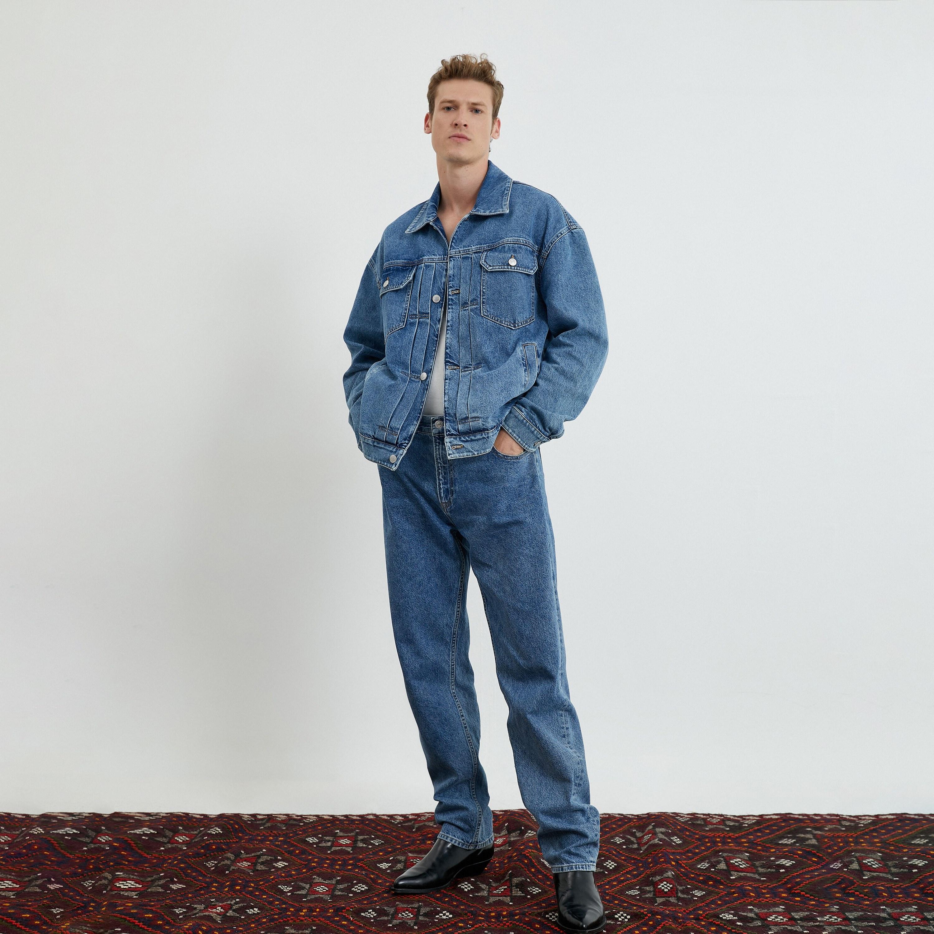 KOTON Washed Collared Long Sleeves Men's Jacket-men-clothing-jacketsandblazers-jackets-image-2