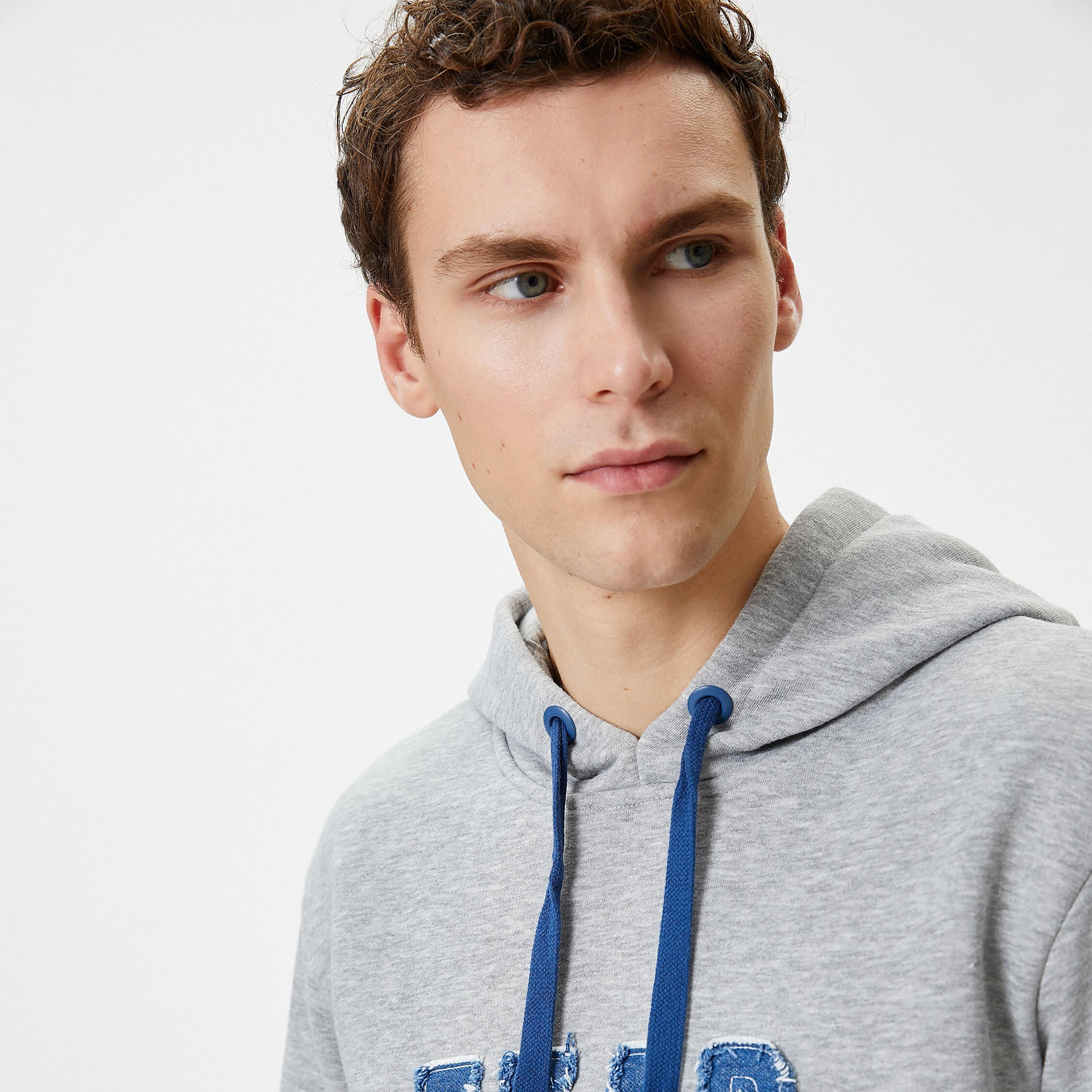 KOTON Graphic Print Hooded Neck Long Sleeves Men's Hoodie-men-winterwear-hoodiesandsweatshirts-image-3