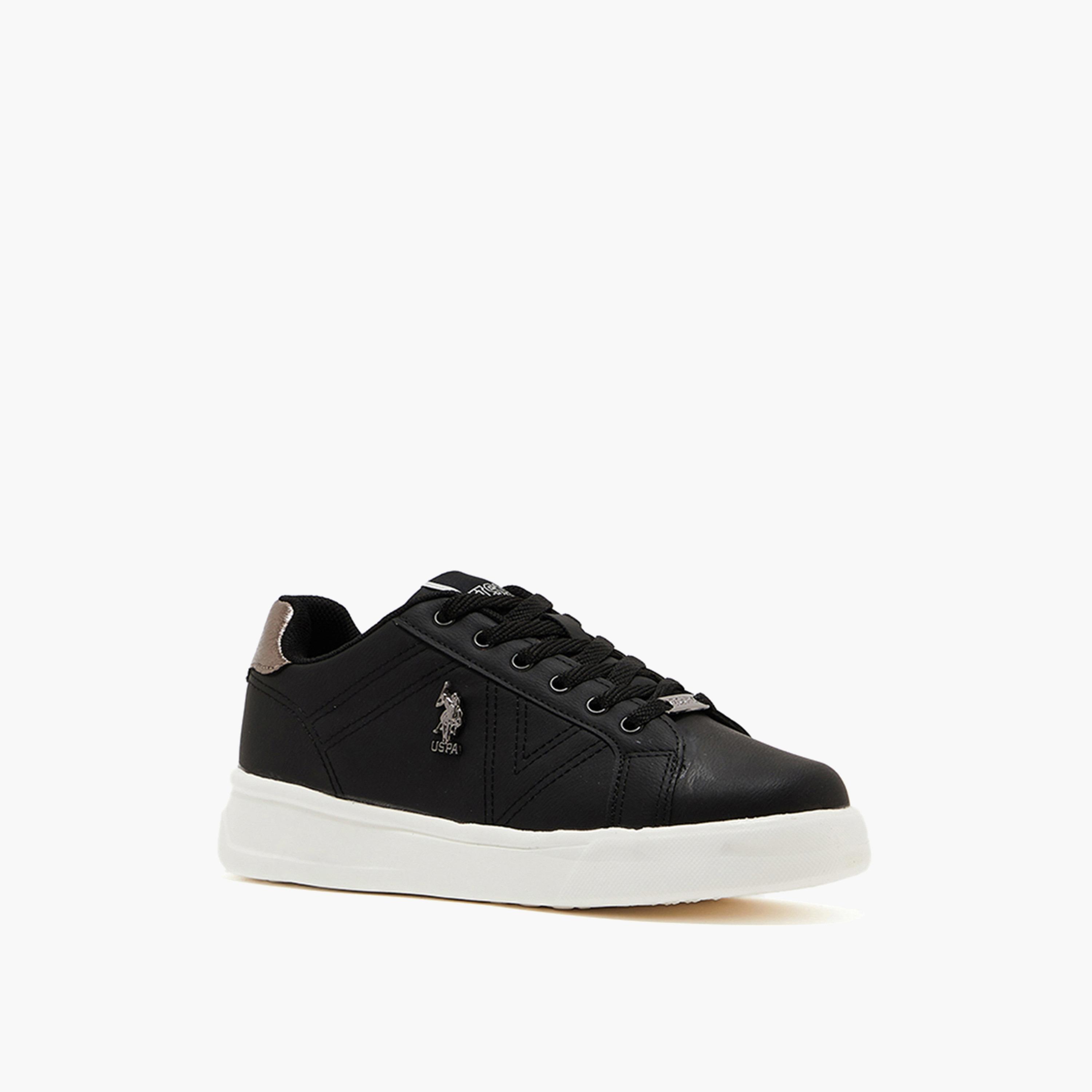 U.S. Polo Assn Women's Lace-Up Low Ankle Sneakers | EXXY GLB 4PR-women-shoes-sneakers-image-1