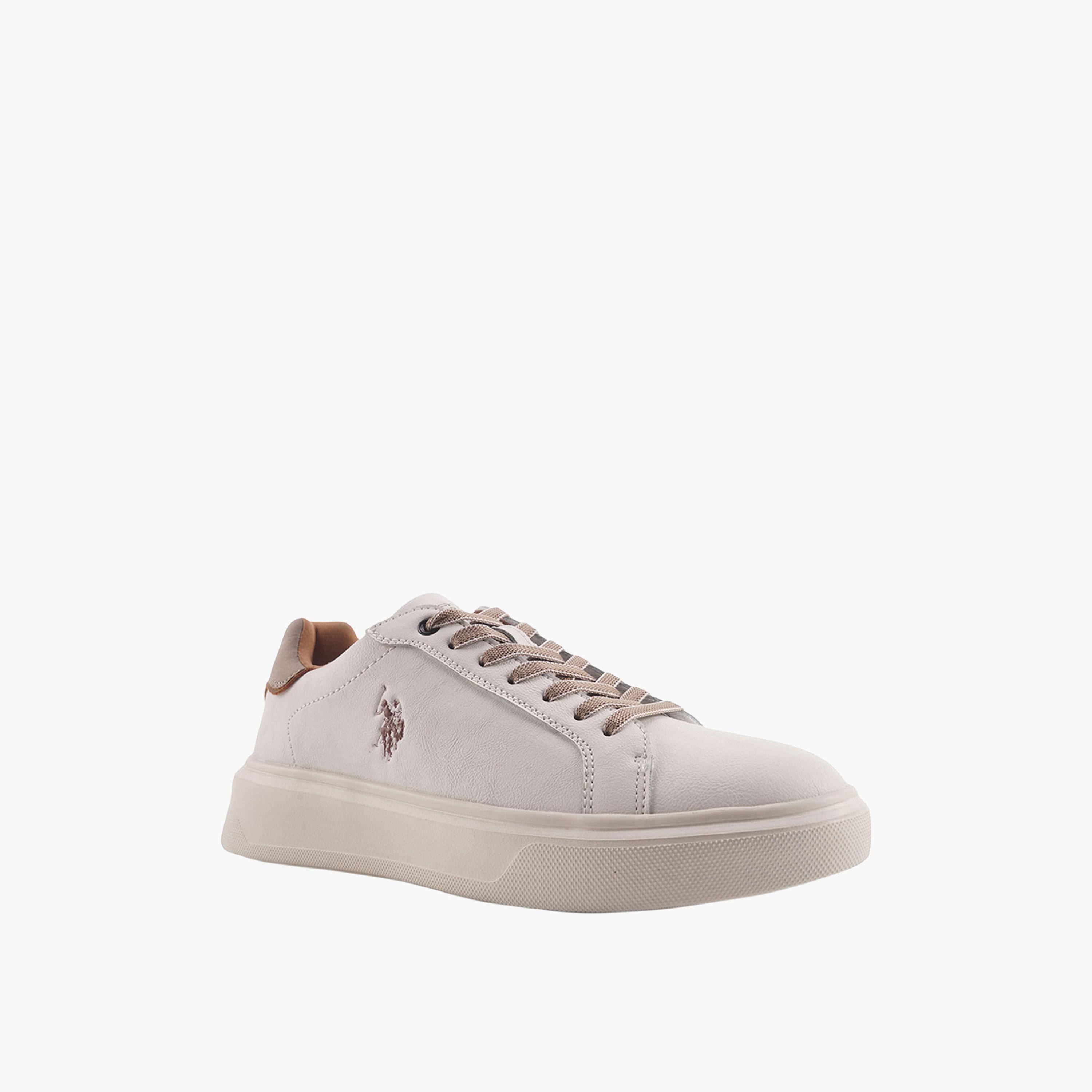 U.S. Polo Assn Men's Lace-Up Low Ankle Sneakers | SMID GLB 4PR-men-shoes-sneakers-image-1