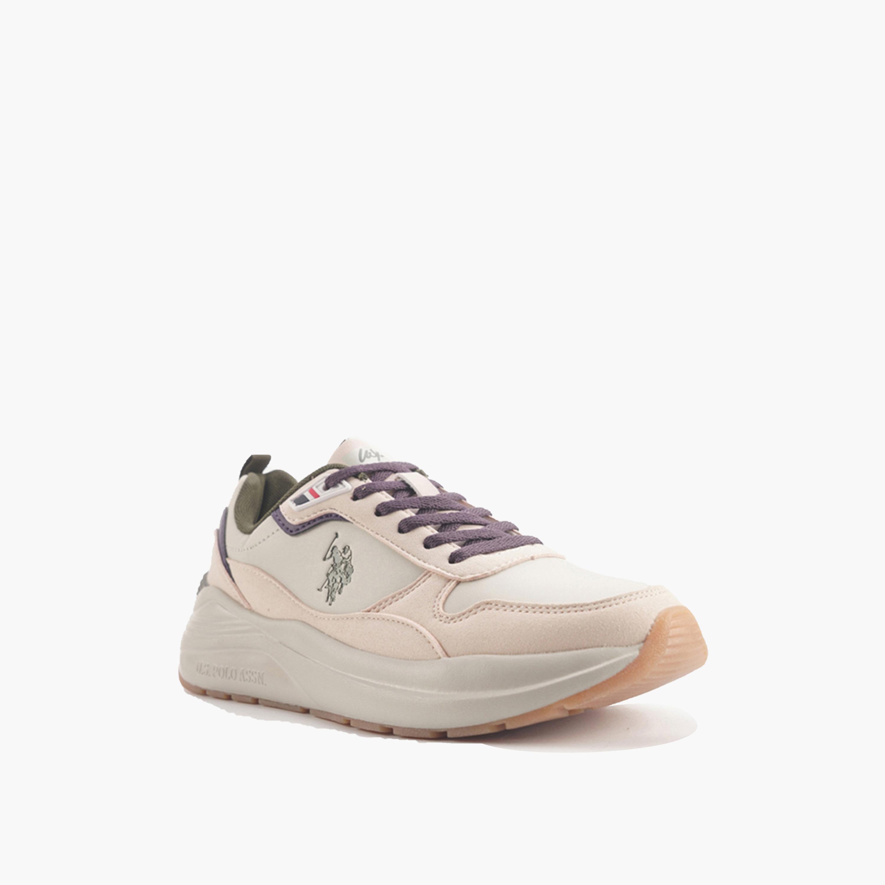 U.S. Polo Assn Women's Lace-Up Low Ankle Sneakers | WENDY GLB 4PR-women-shoes-sneakers-image-1