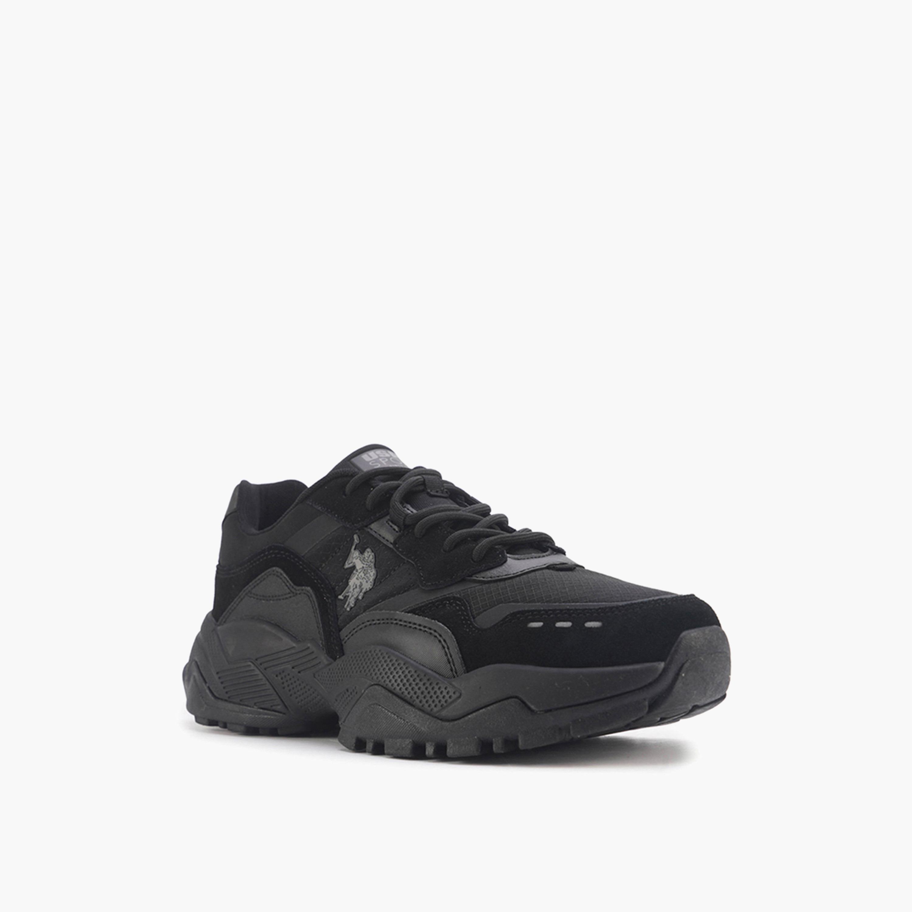 U.S. Polo Assn Women's Lace-Up Low Ankle Sneakers | YOTA WMN GLB 4PR-women-shoes-sneakers-image-1