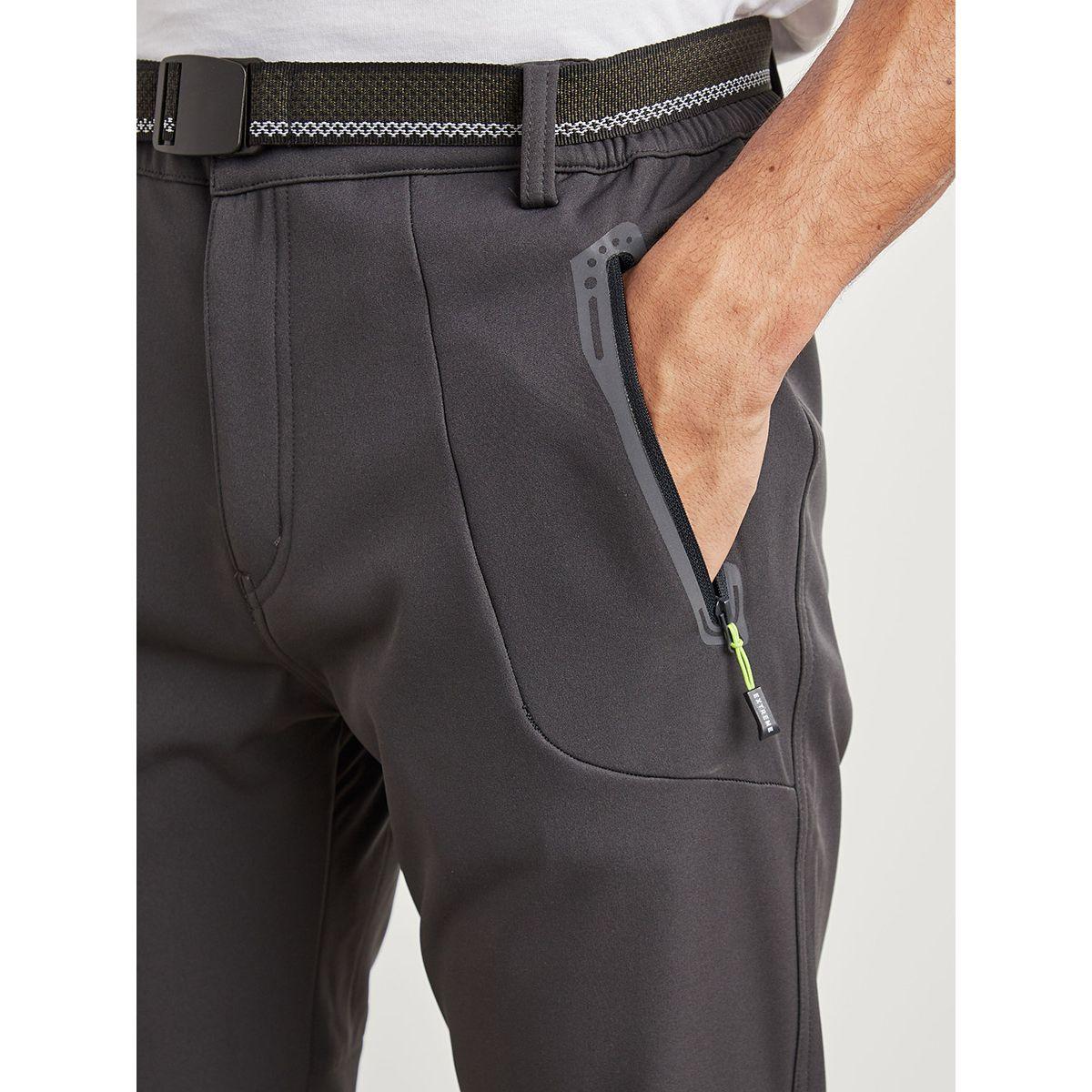 Styli Panel Detail Pants with Pockets and Belt-men-clothing-sportswearandactivewear-bottoms-image-3