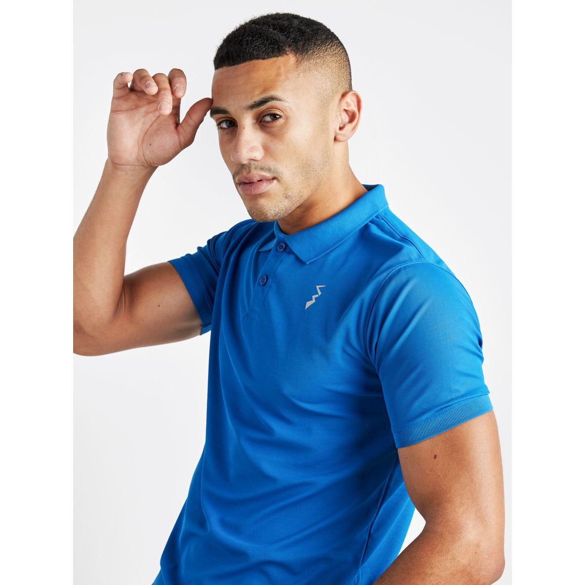 تيشيرت بولو سادة بأكمام قصيرة-men-clothing-sportswearandactivewear-tshirtsandpolos-image-1