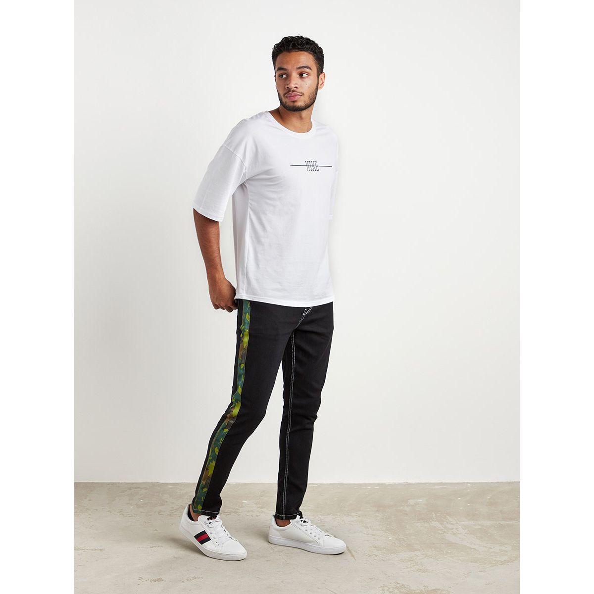 Styli Plain Skinny Jeans with Side Taping Detail-men-clothing-bottoms-jeans-image-1