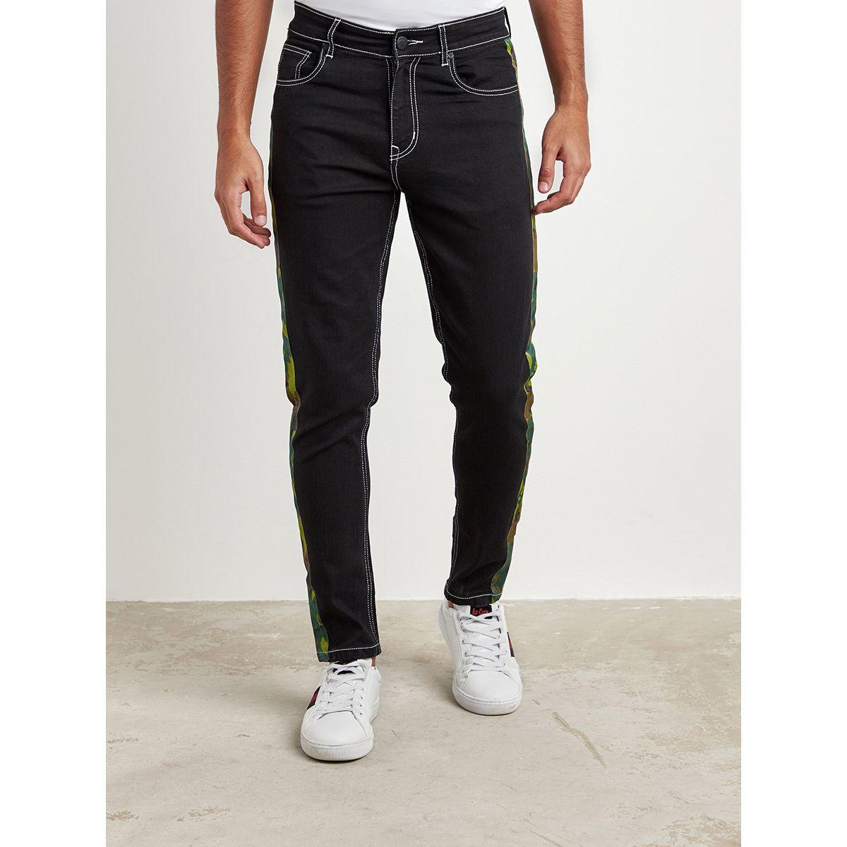 جينز سكيني سادة بخطوط جانبية-men-clothing-bottoms-jeans-image-2