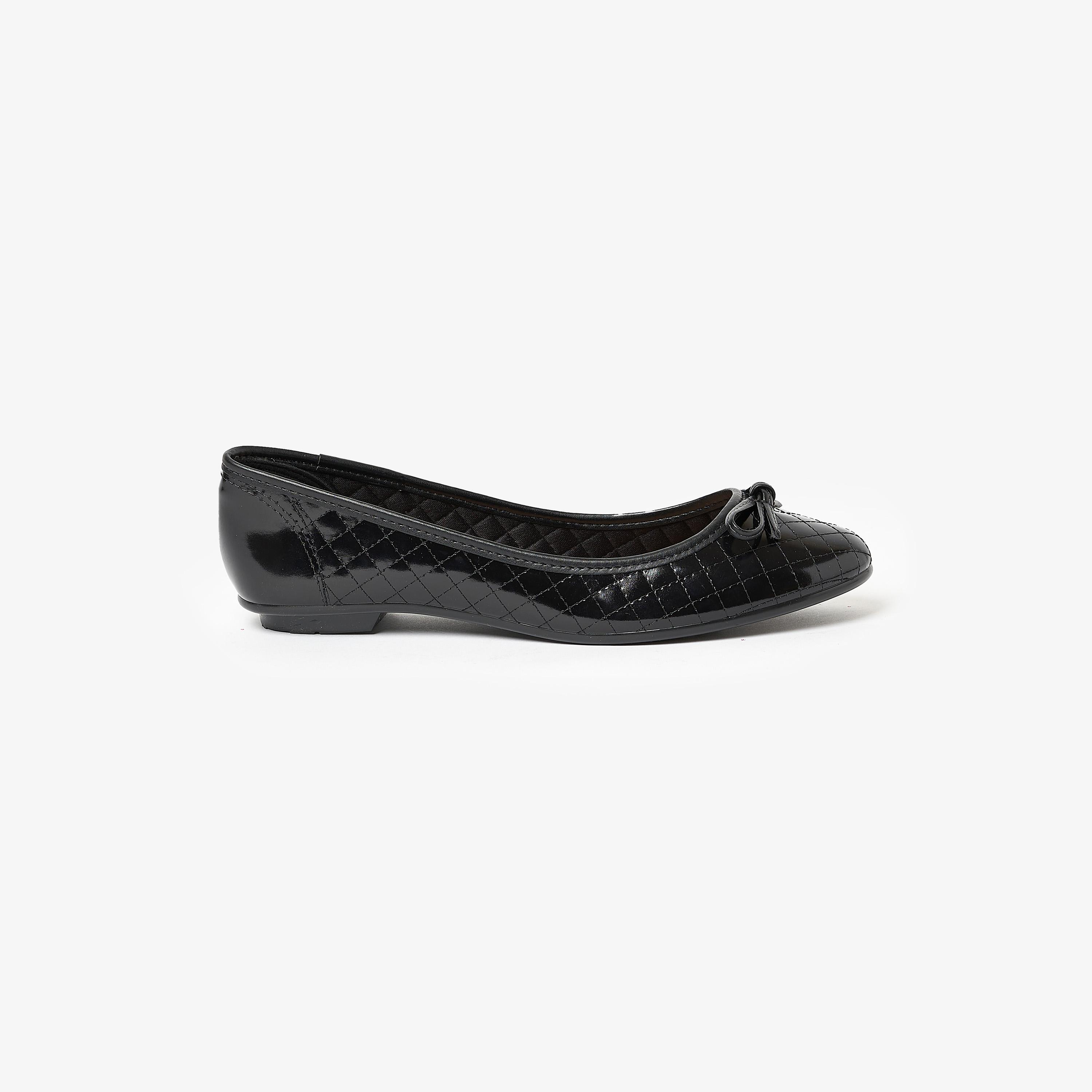 حذاء باليرينا من موليكا للنساء بمقدمة مستديرة مع مزينة من فيونكة | 5027-1466-11804-women-shoes-ballerinas-image-2