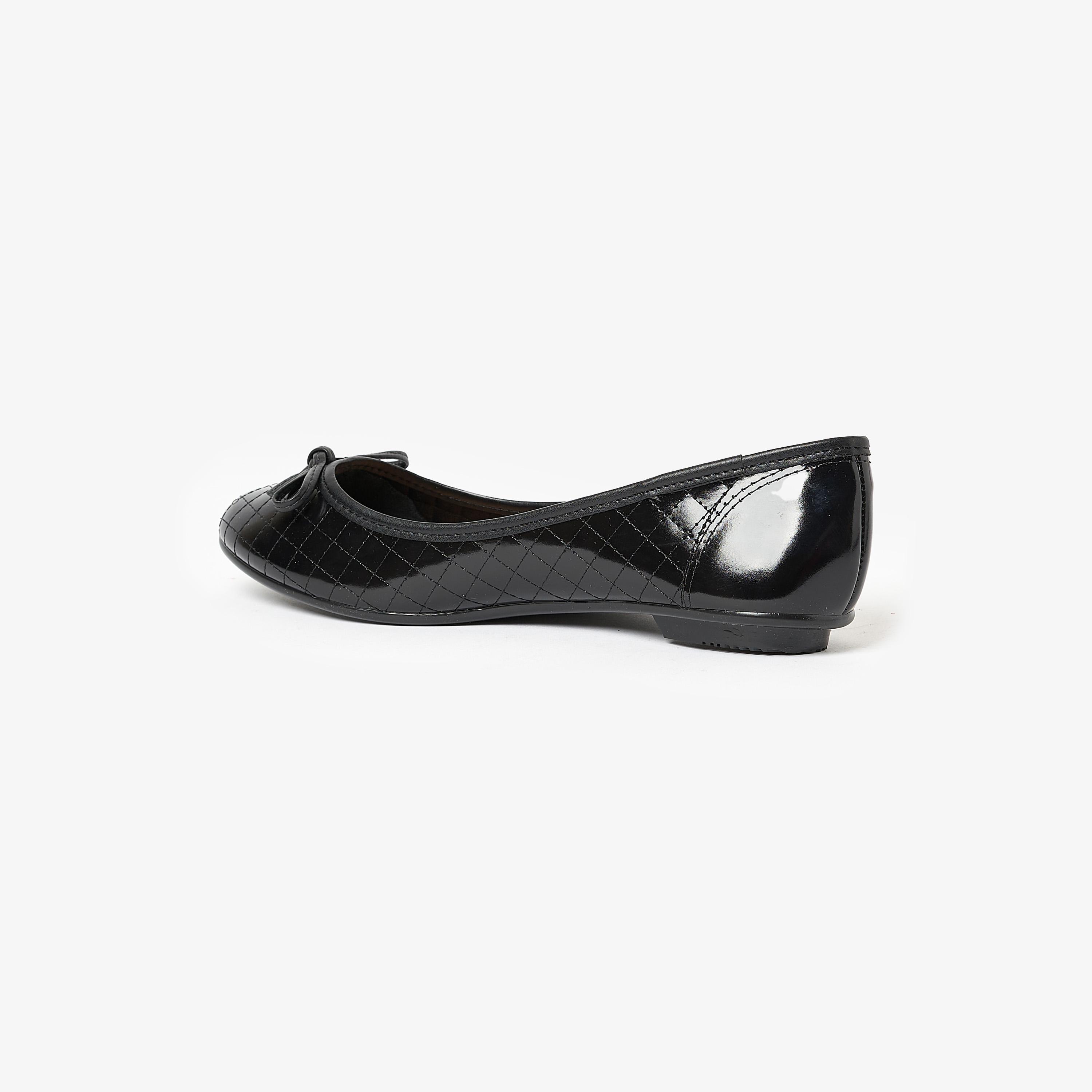 حذاء باليرينا من موليكا للنساء بمقدمة مستديرة مع مزينة من فيونكة | 5027-1466-11804-women-shoes-ballerinas-image-3
