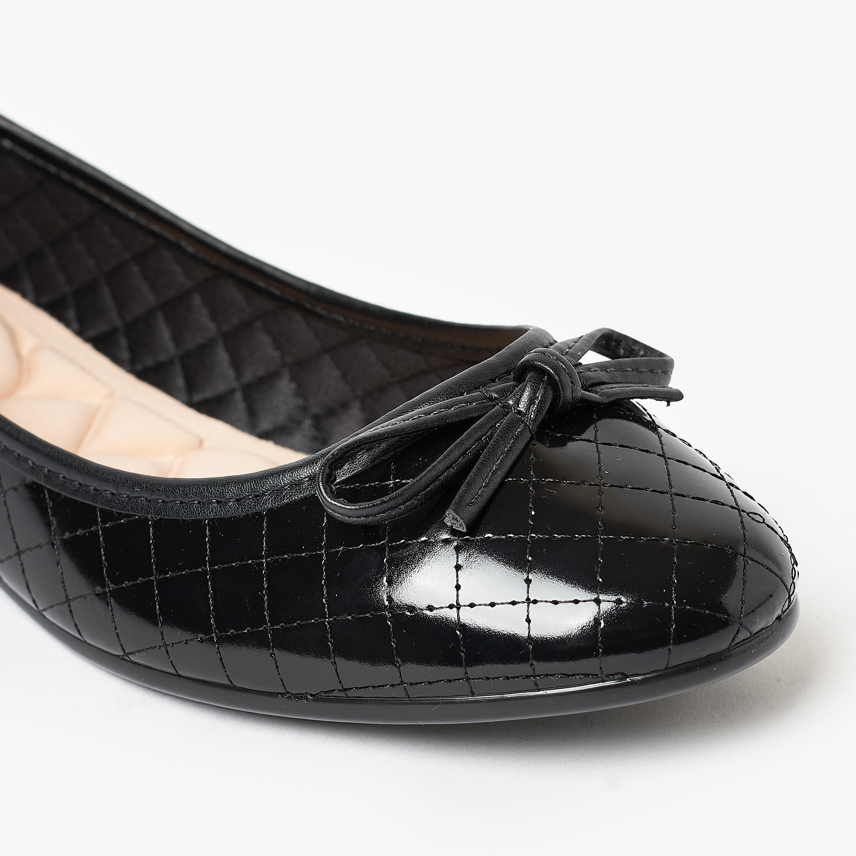 حذاء باليرينا من موليكا للنساء بمقدمة مستديرة مع مزينة من فيونكة | 5027-1466-11804-women-shoes-ballerinas-image-5