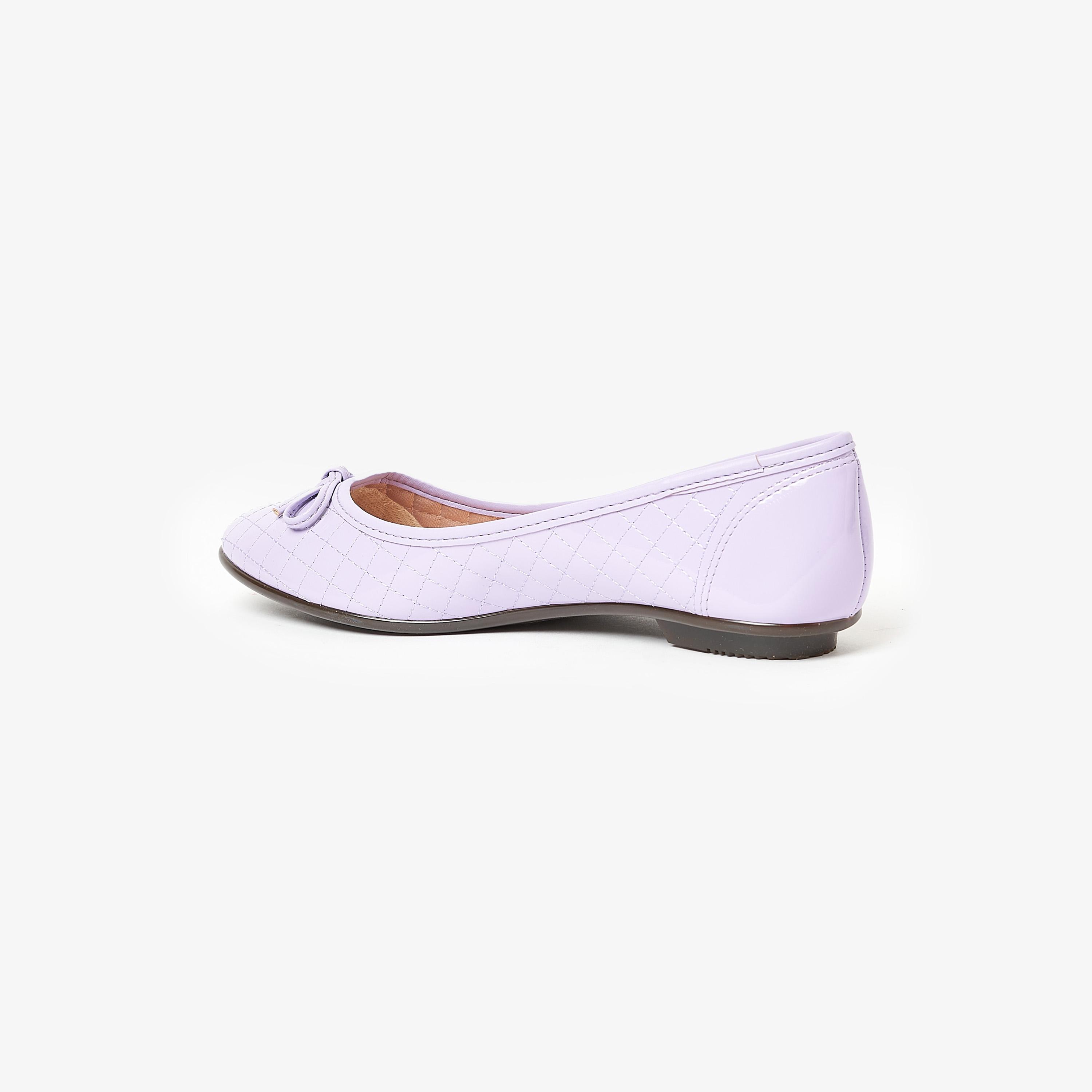 حذاء باليرينا من موليكا للنساء بمقدمة مستديرة مع مزينة من فيونكة | 5027-1466-11804-women-shoes-ballerinas-image-3