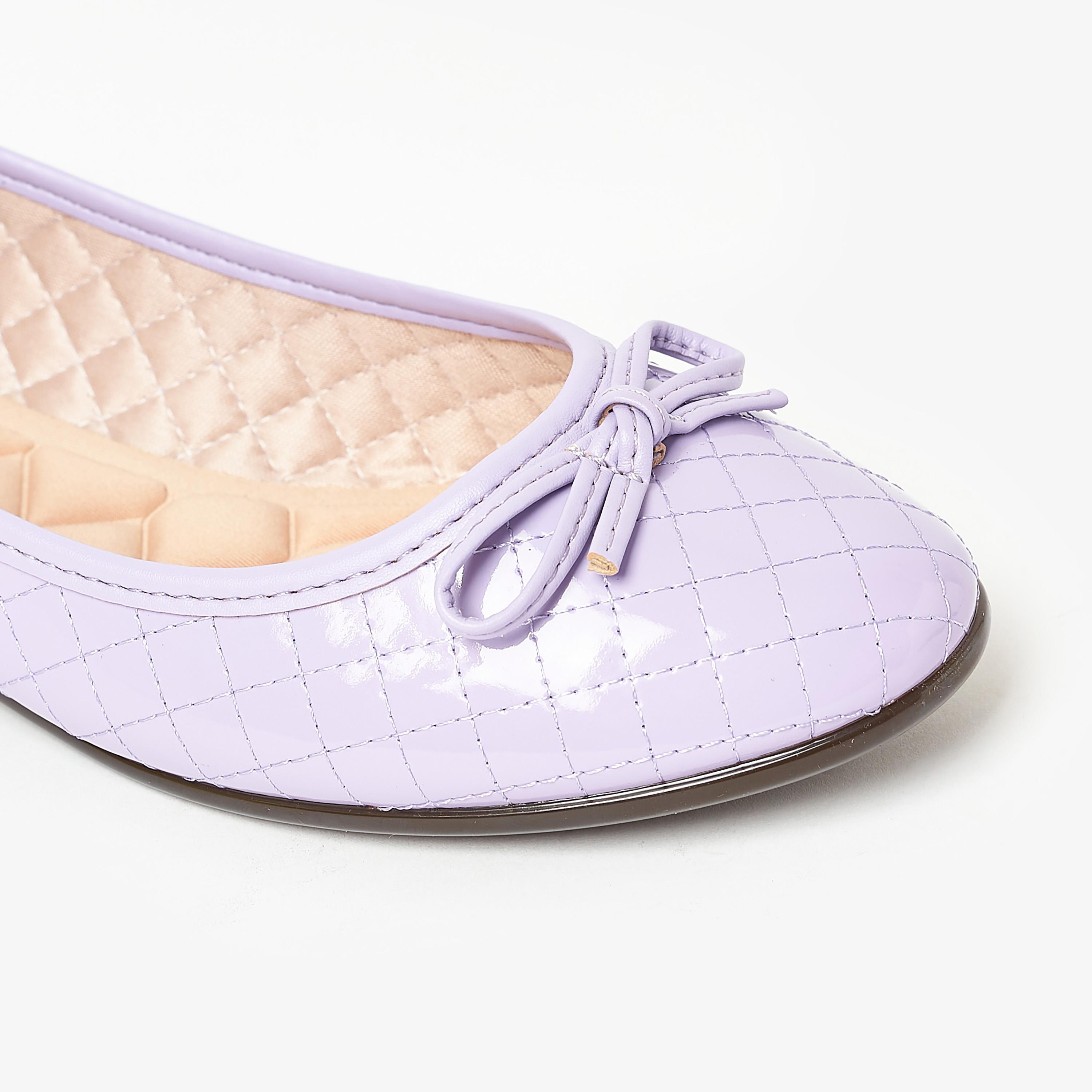 حذاء باليرينا من موليكا للنساء بمقدمة مستديرة مع مزينة من فيونكة | 5027-1466-11804-women-shoes-ballerinas-image-5