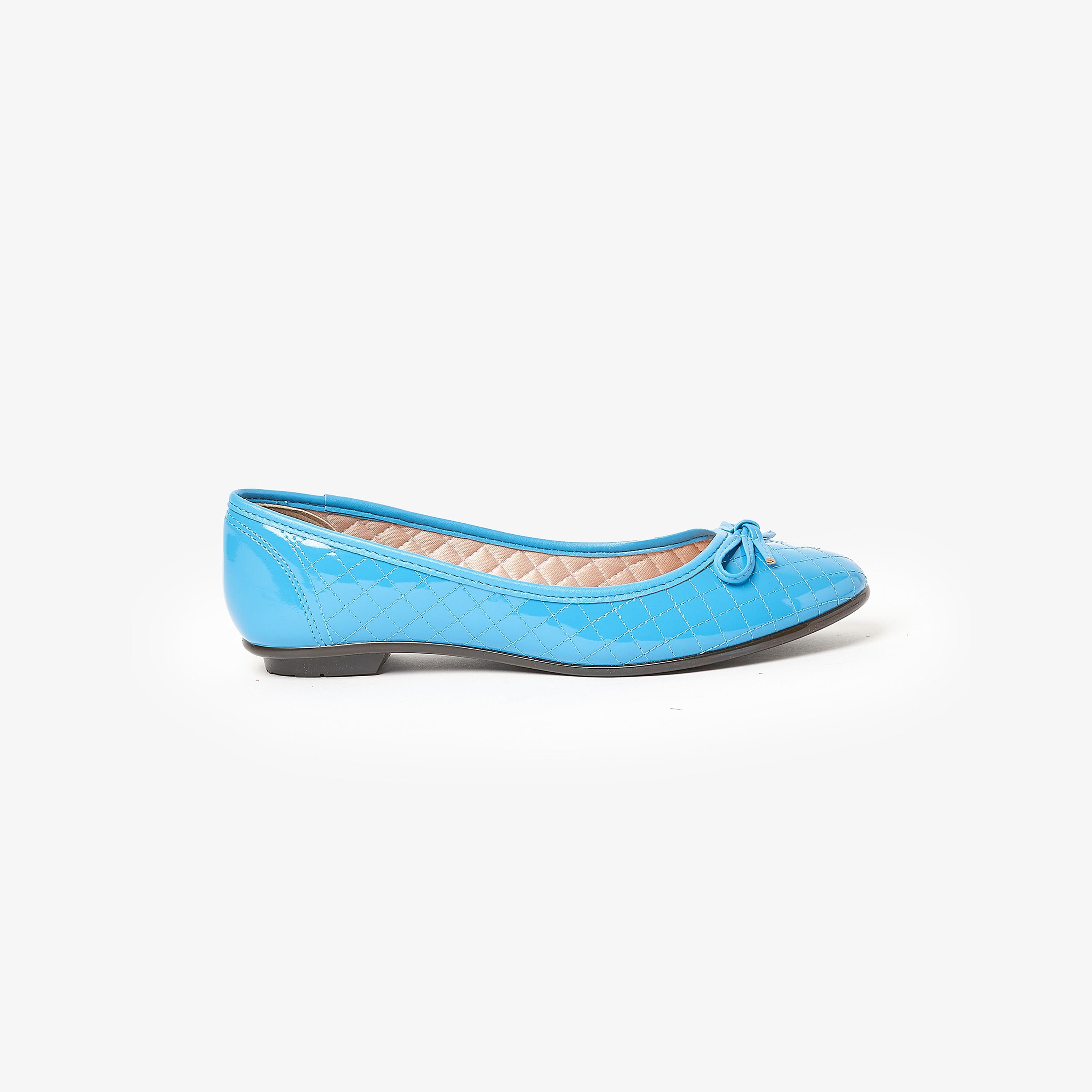 حذاء باليرينا من موليكا للنساء بمقدمة مستديرة مع مزينة من فيونكة | 5027-1466-11804-women-shoes-ballerinas-image-2