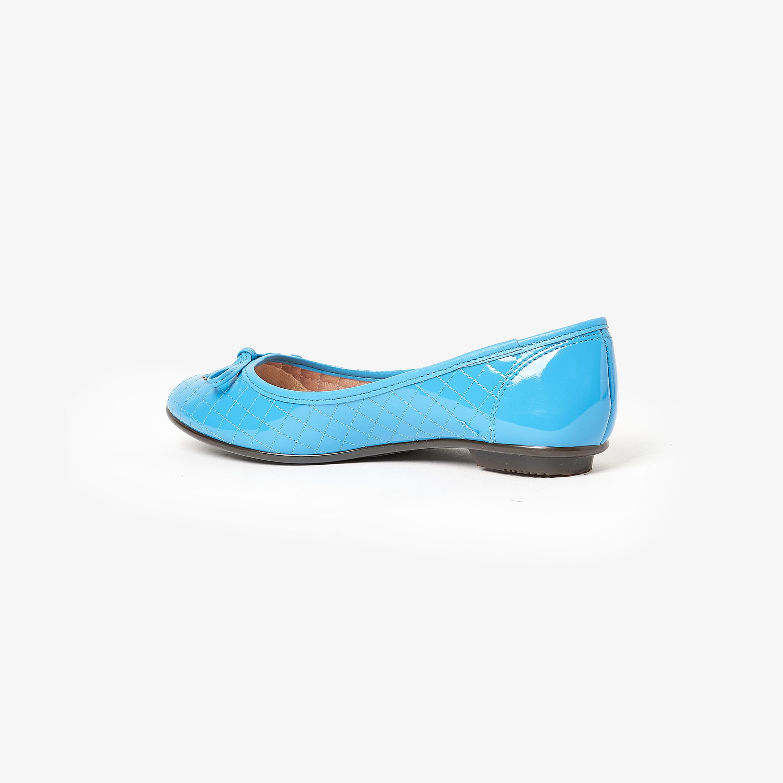 حذاء باليرينا من موليكا للنساء بمقدمة مستديرة مع مزينة من فيونكة | 5027-1466-11804-women-shoes-ballerinas-image-3