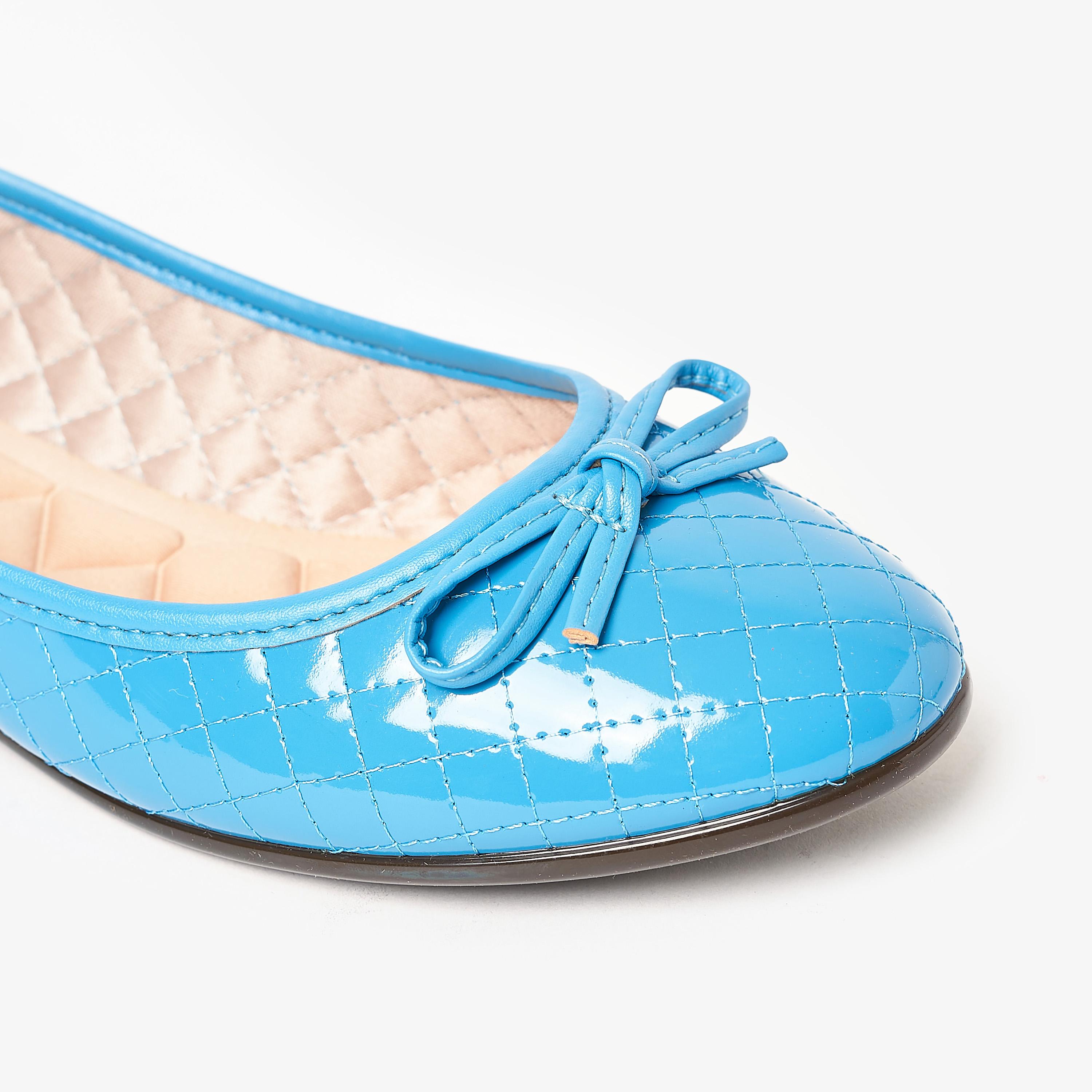 حذاء باليرينا من موليكا للنساء بمقدمة مستديرة مع مزينة من فيونكة | 5027-1466-11804-women-shoes-ballerinas-image-5