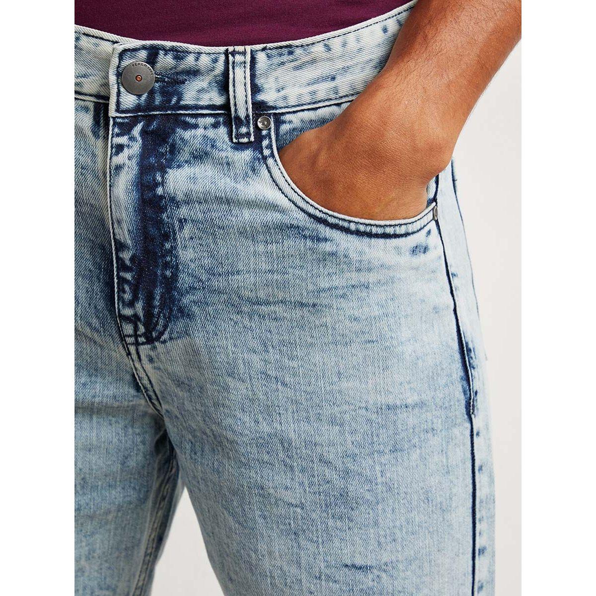 Styli 5-Pocket Construct Iced Washed Denim Shorts-men-clothing-bottoms-shorts-image-4