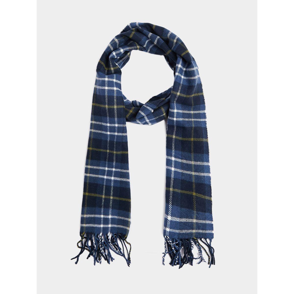 Timberland Plaid Scarf with Fringe Edge-women-winterwear-scarves-image-1