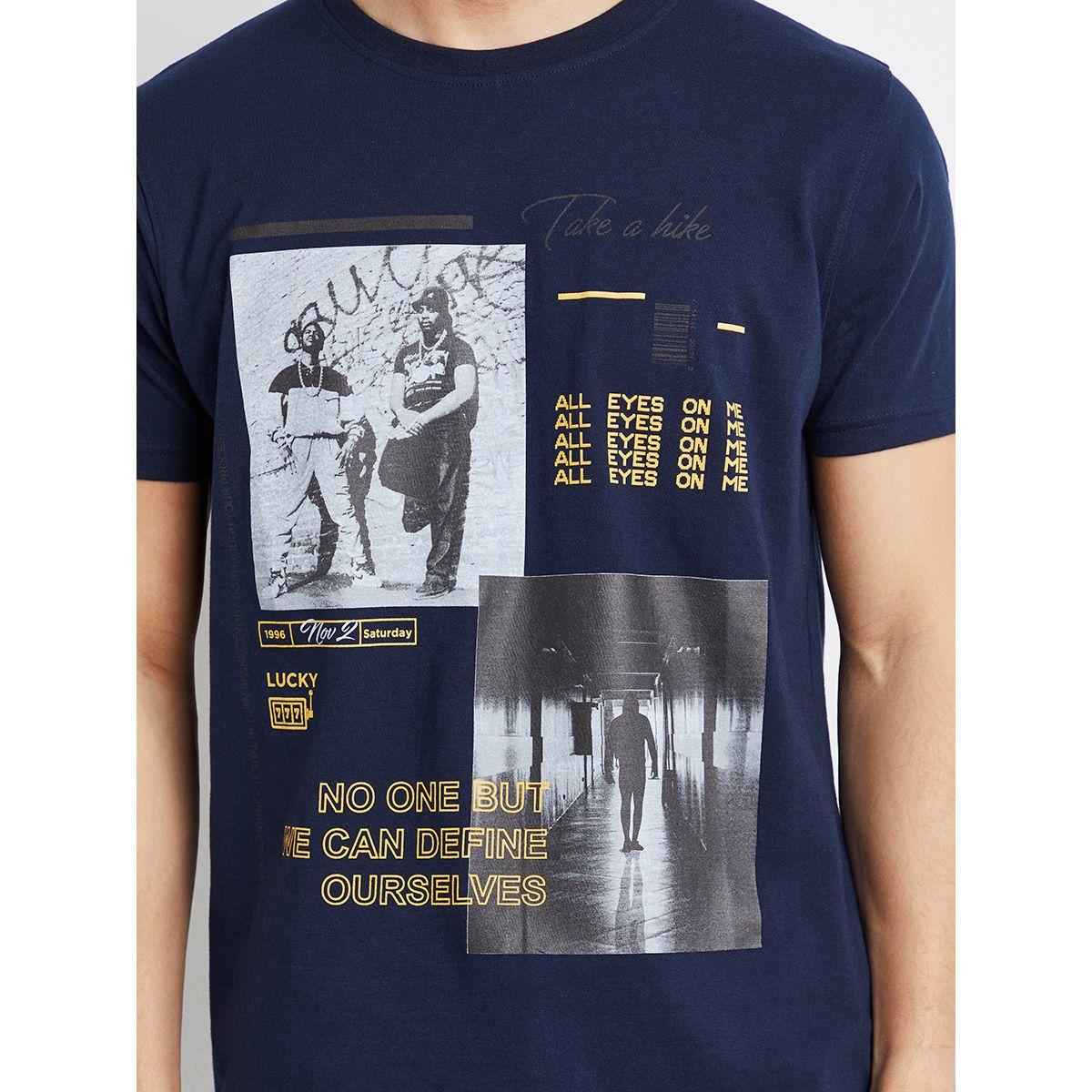 Styli All Eyes On Me Graphic Print Round Neck T-shirt-men-clothing-tshirtsandpolos-tshirts-image-3