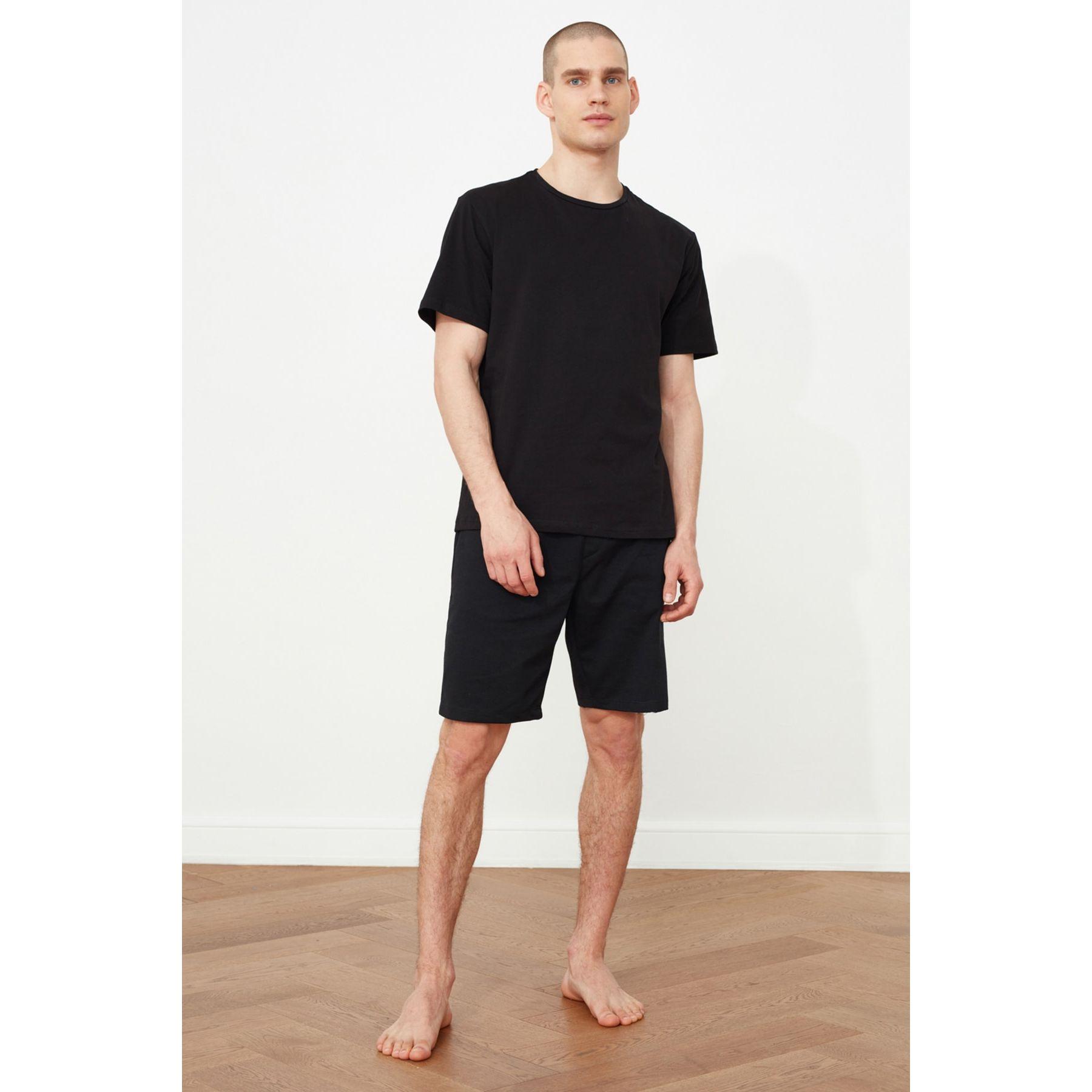 طقم من ( تيشيرت + شورت )-men-clothing-nightwear-sets-image-4