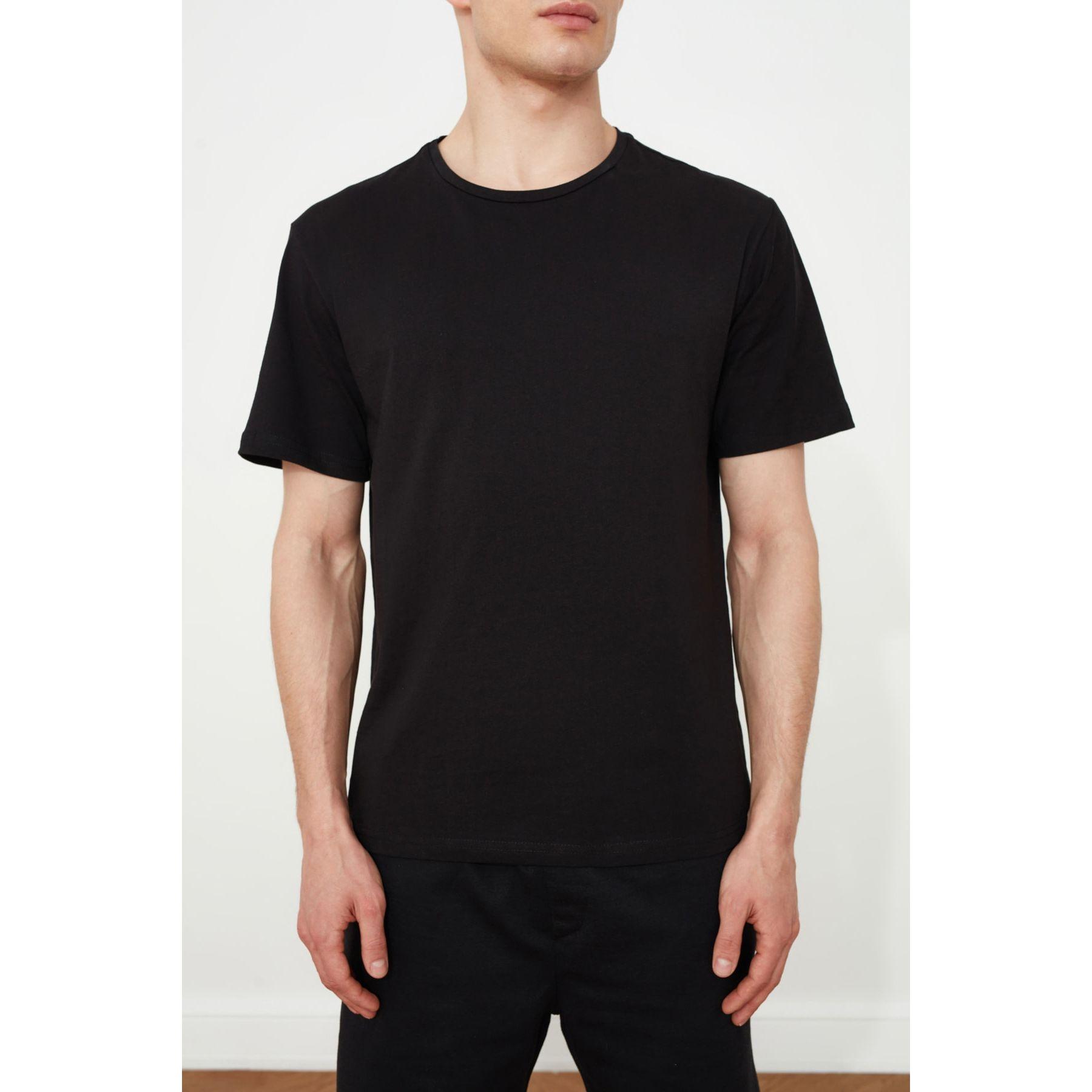 Trendyol Yin and Yang Back Print T-Shirt and Knitted Shorts Set-men-clothing-nightwear-sets-image-6