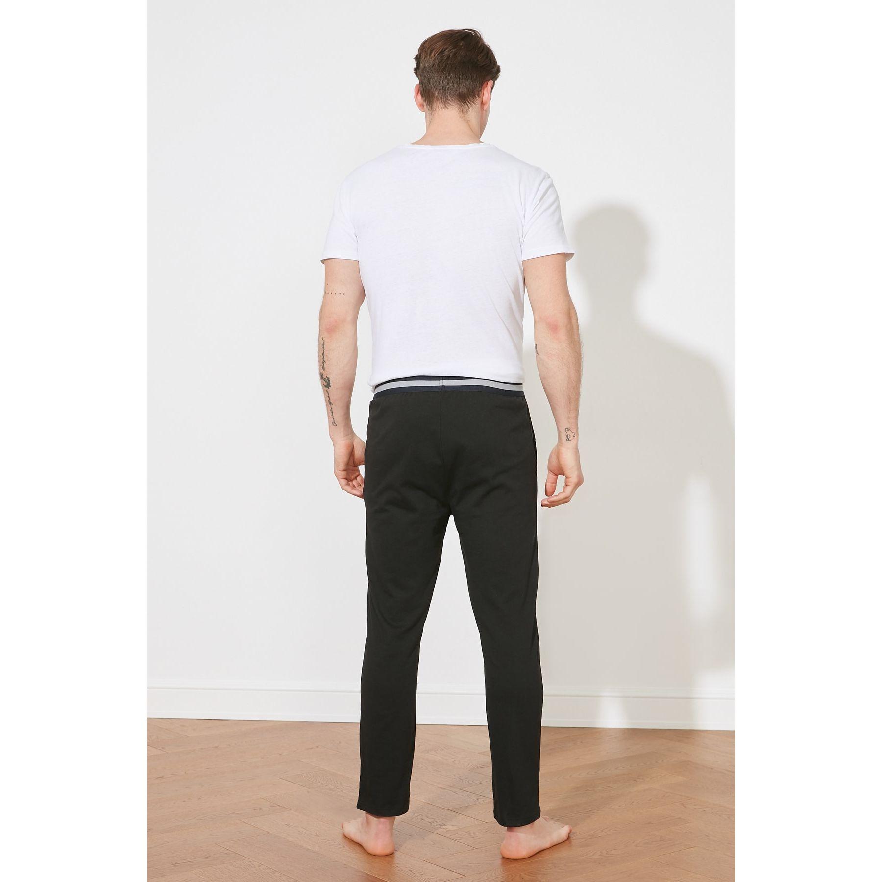 Trendyol Striped Elastic Waistband Knitted Straight Pyjama-men-clothing-nightwear-pyjamaandshorts-image-4
